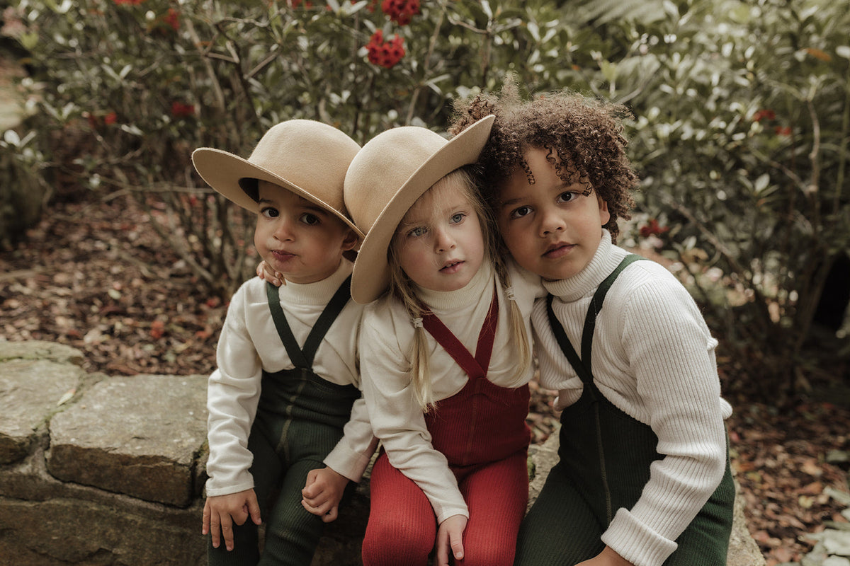 Silly Silas Footless Dark Forest Green — official lifestyle view 3
