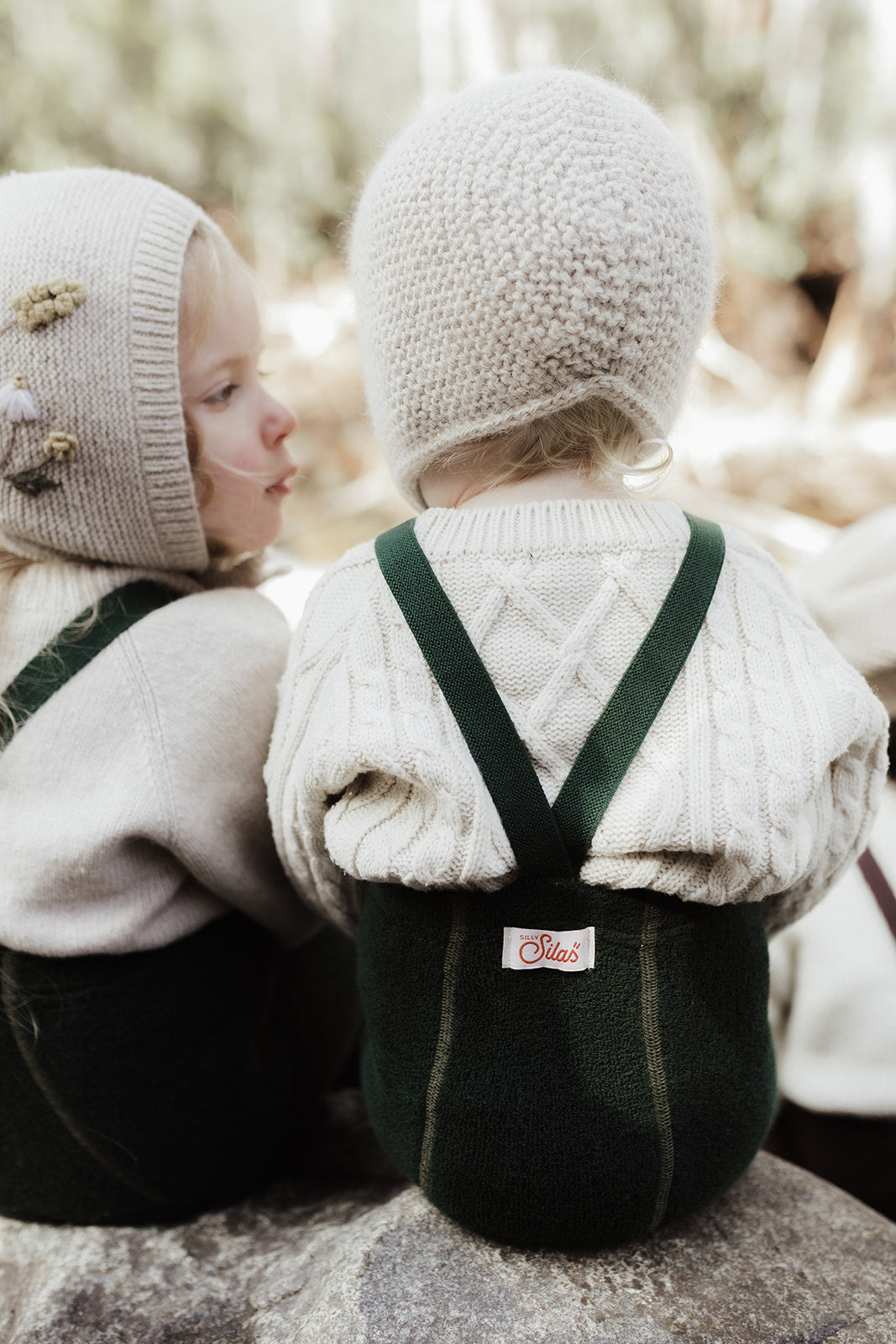 Silly Silas Teddy Dark Forest Green Footed