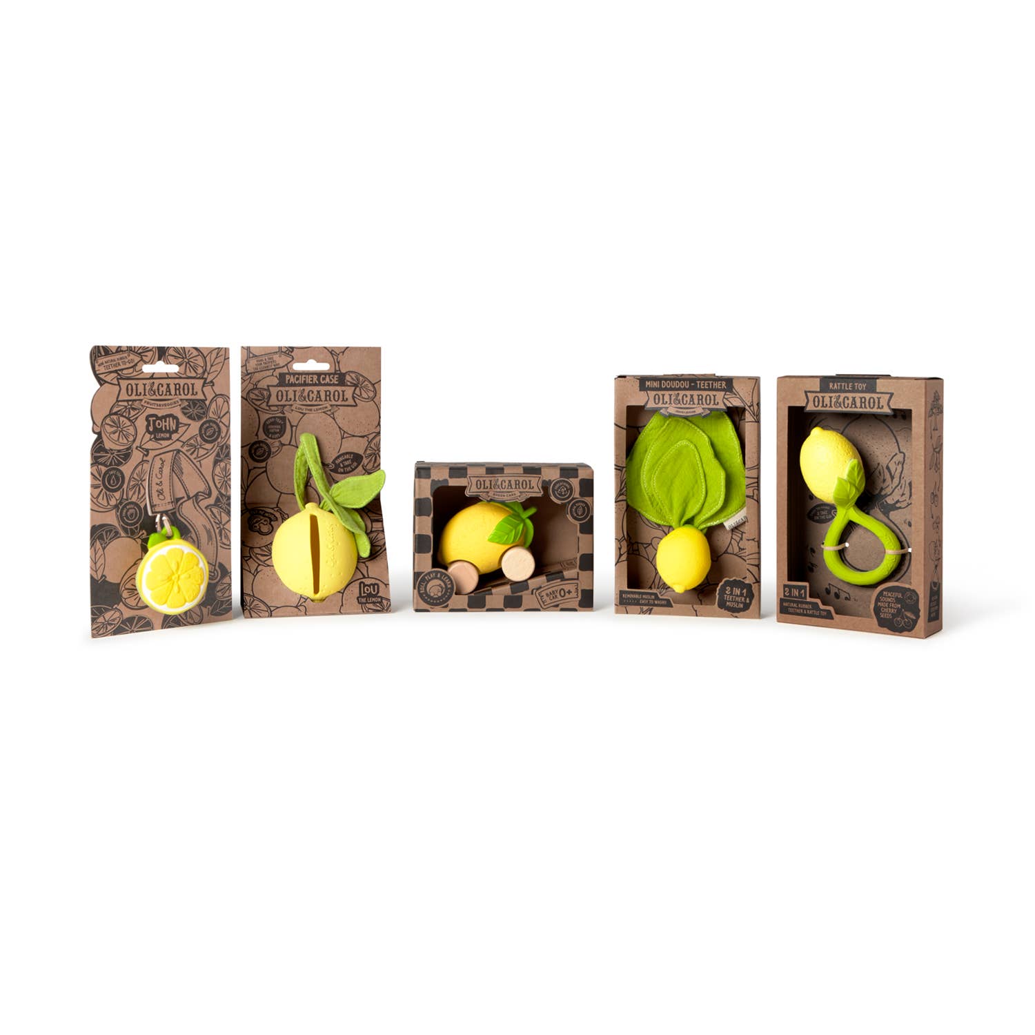 Oli & Carol - Lou the Lemon Pacifier Case