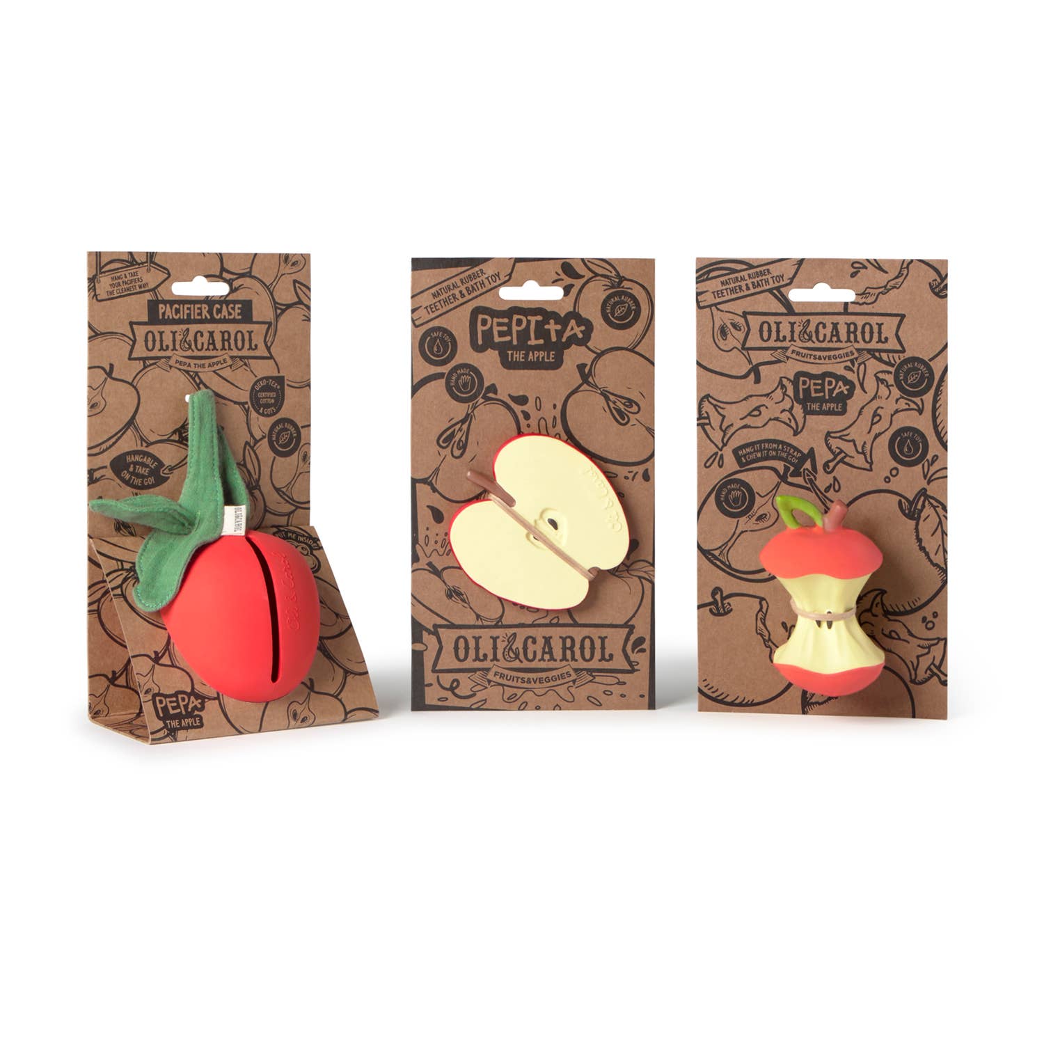 Oli & Carol - Pepa the Apple Pacifier Case