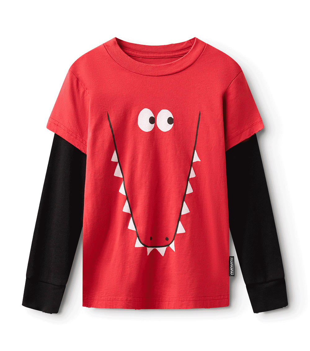 NUNUNU kooky croco shirt
