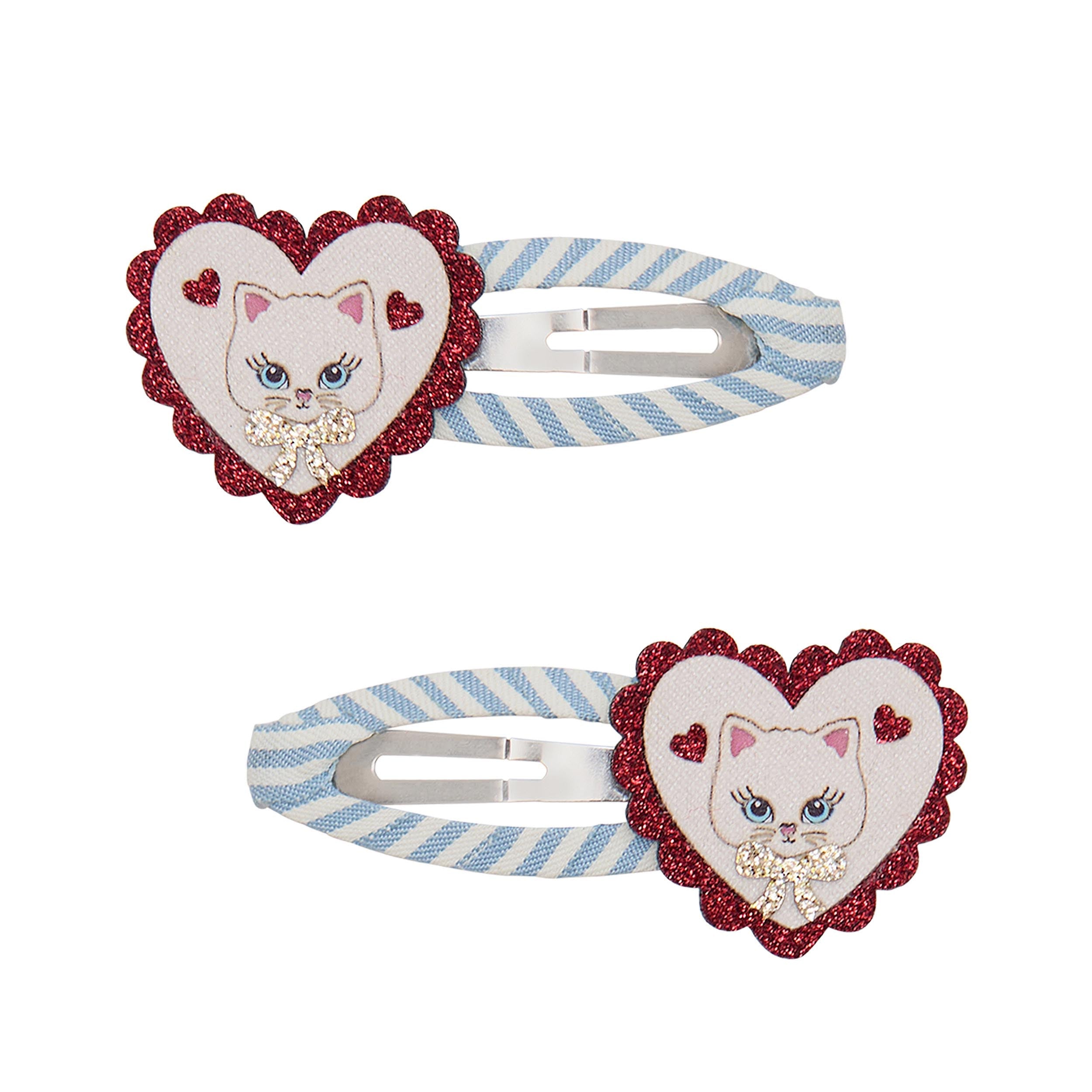 Mimi & Lula Scalloped kitty hair clips