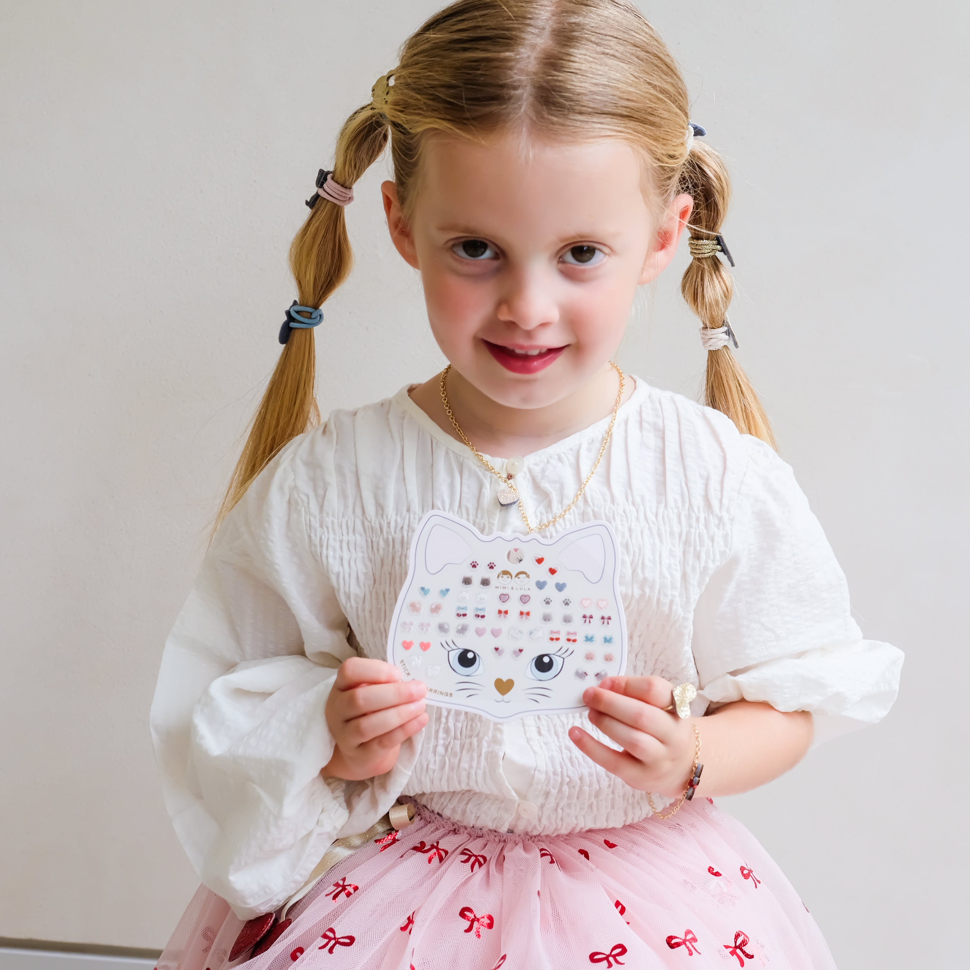 Mimi & Lula Kittybow stick on earrings