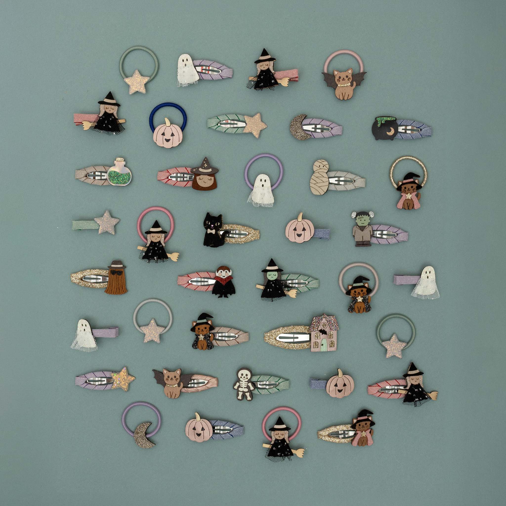 Mimi & Lula Halloween cat mini hair ties