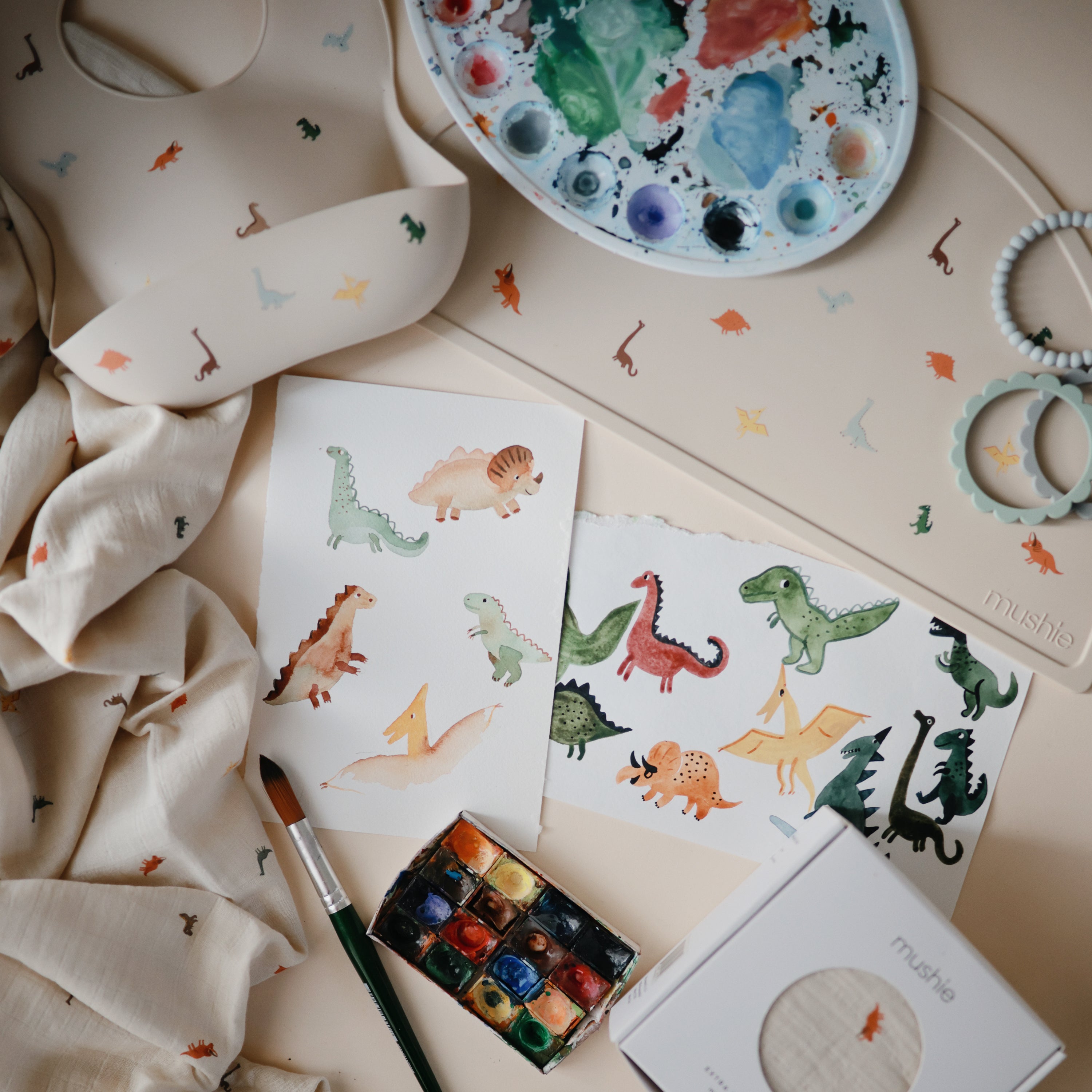 Silicone Baby Bib mushie