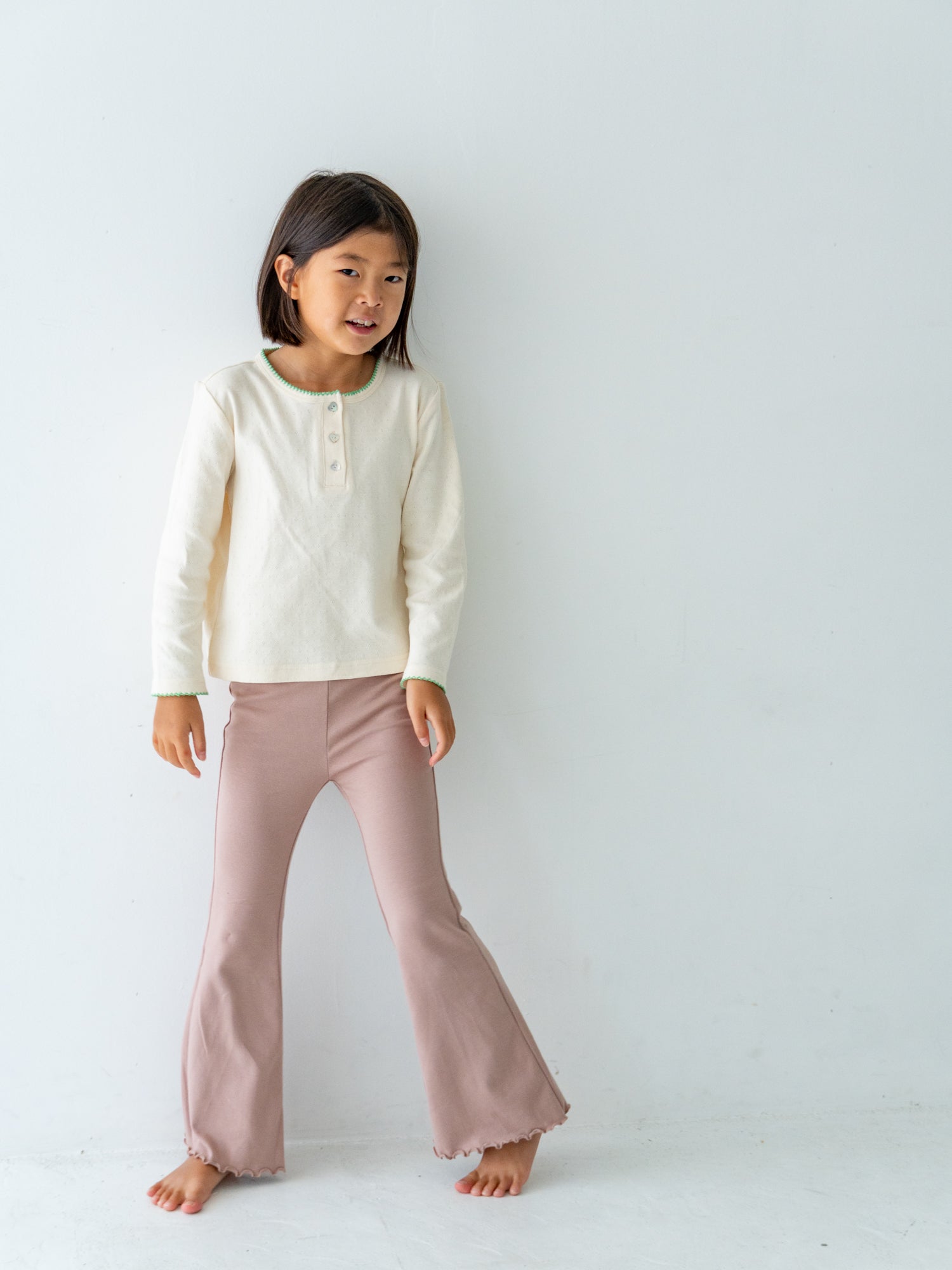 【20%OFF】Flare cotton pants Pippi + Lotta