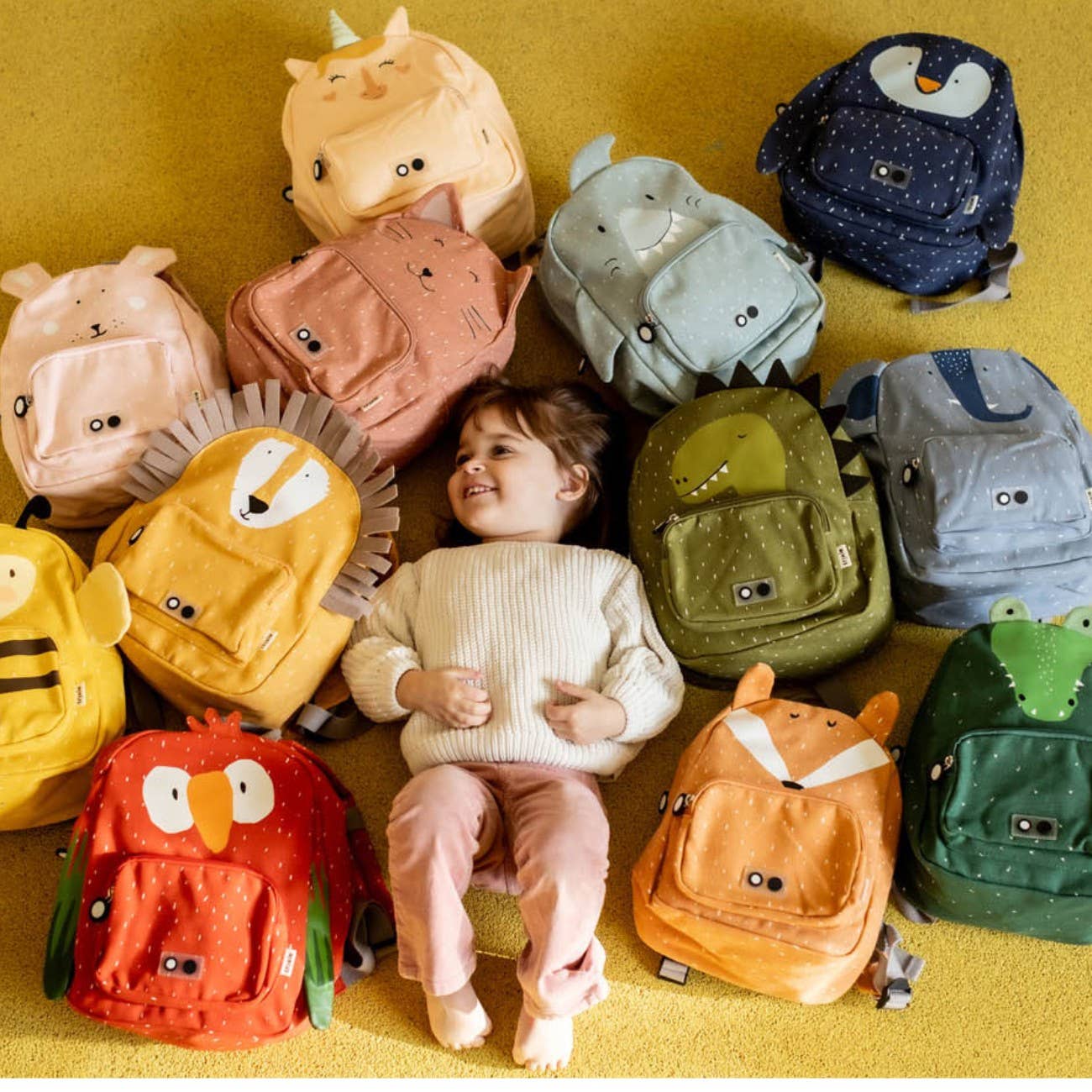 Trixie Baby - Trixie Baby Animal Small Backpack | Toddler &Kids School Bag: Mr. Lion