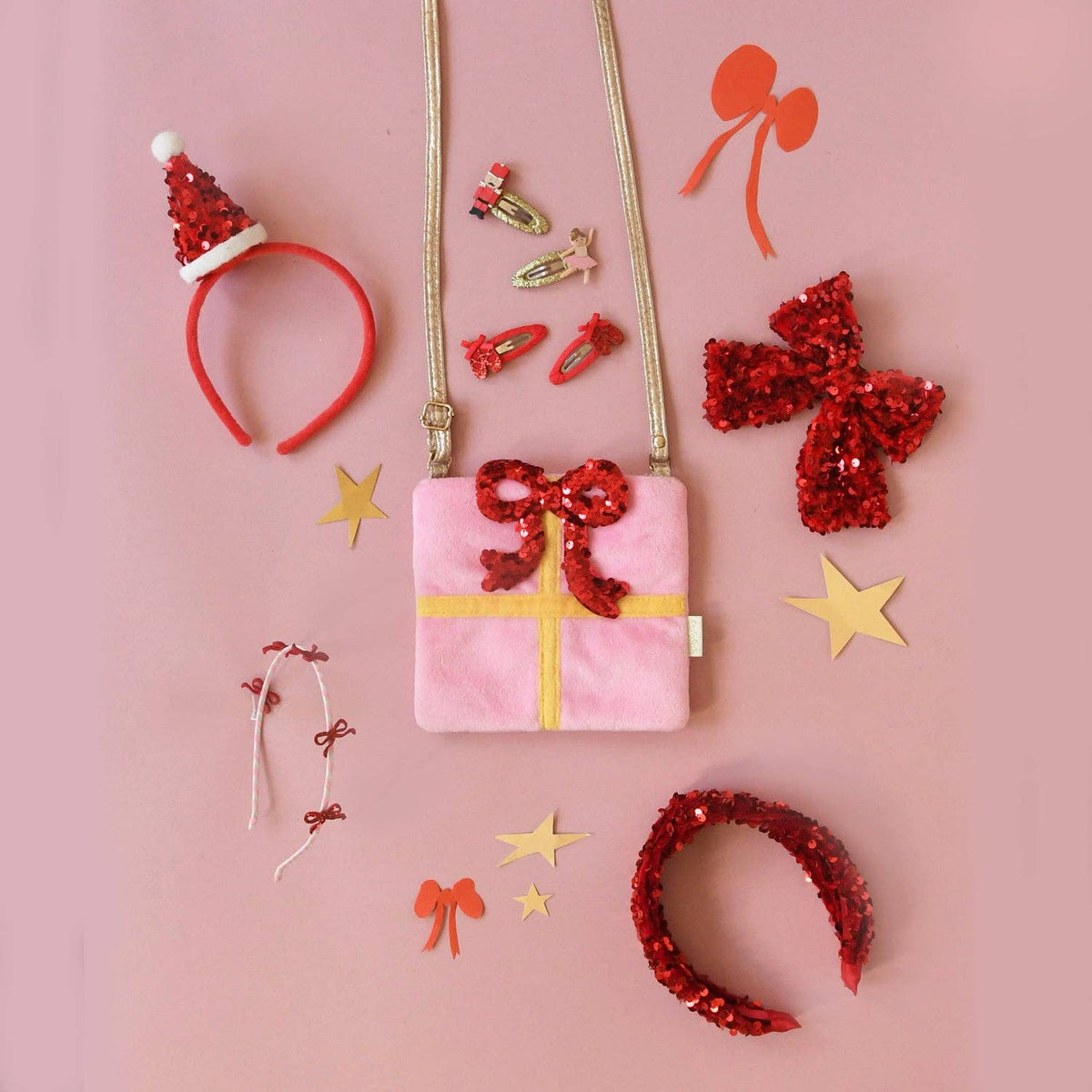 Rockahula - Sequin Velvet Santa Headband