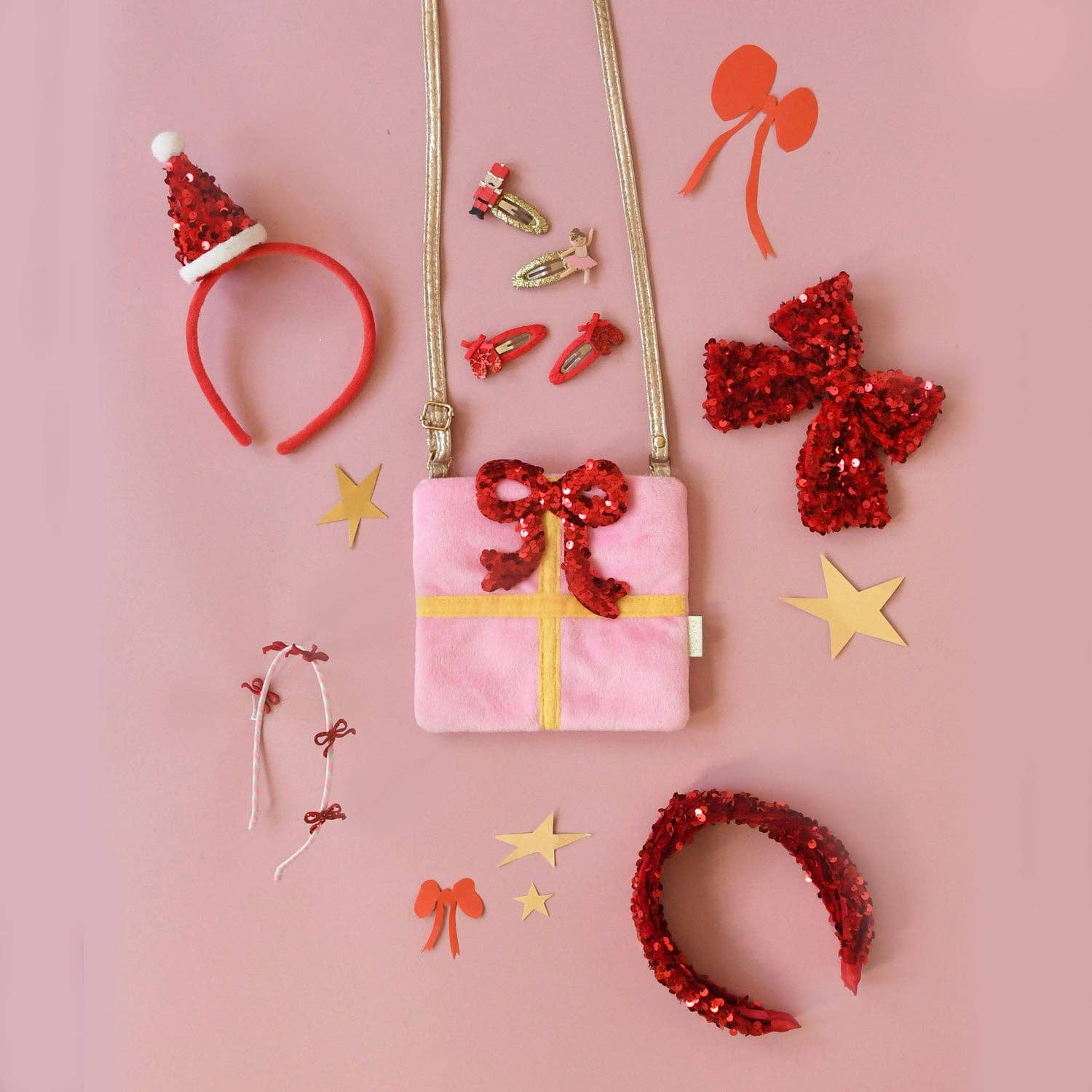 Rockahula - Sequin Velvet Santa Headband