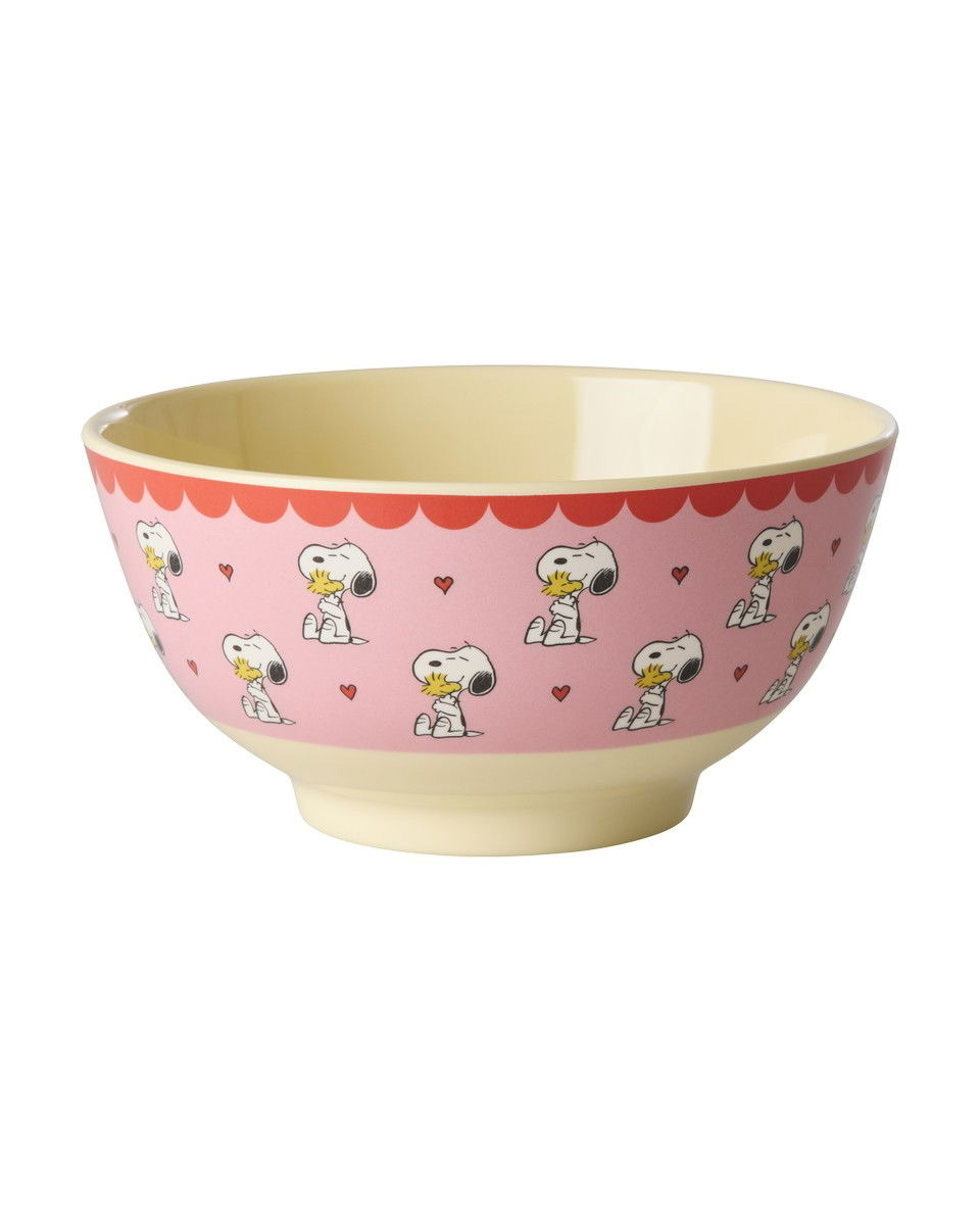 RicebyRice - Medium Bowl - Pink- Snoopy Print