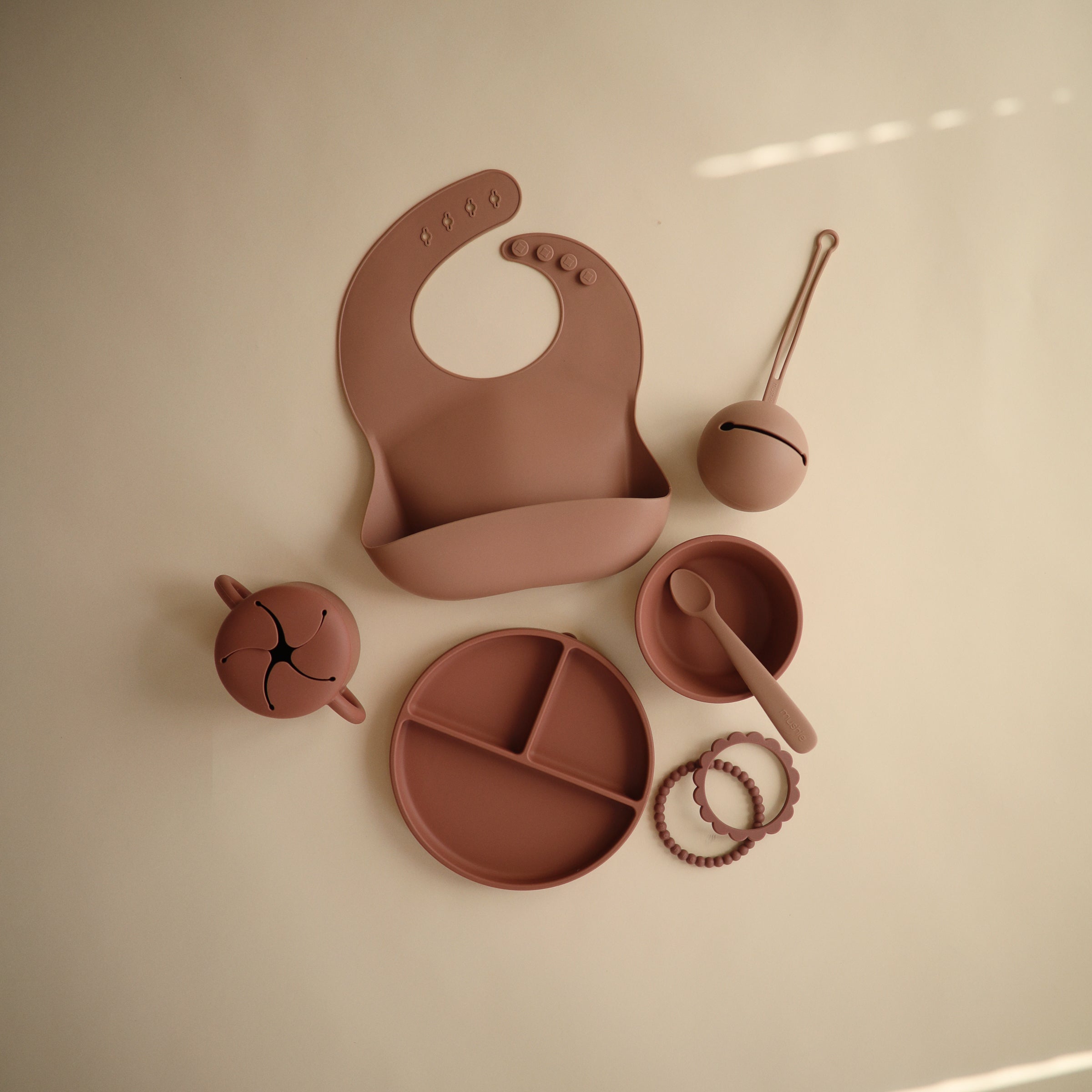 Silicone Baby Bib mushie