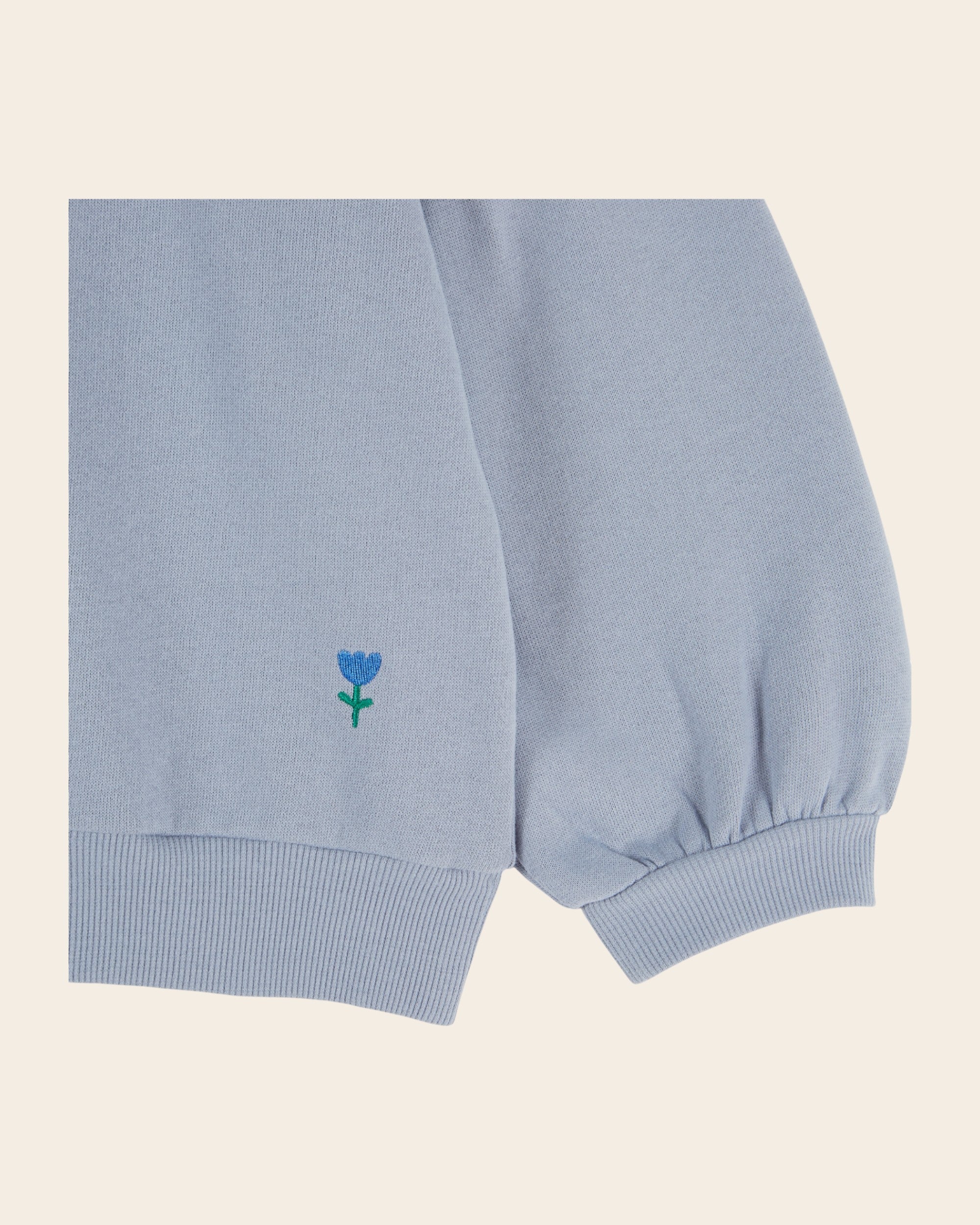 Emile et Ida Blue Denim Collar Sweatshirt