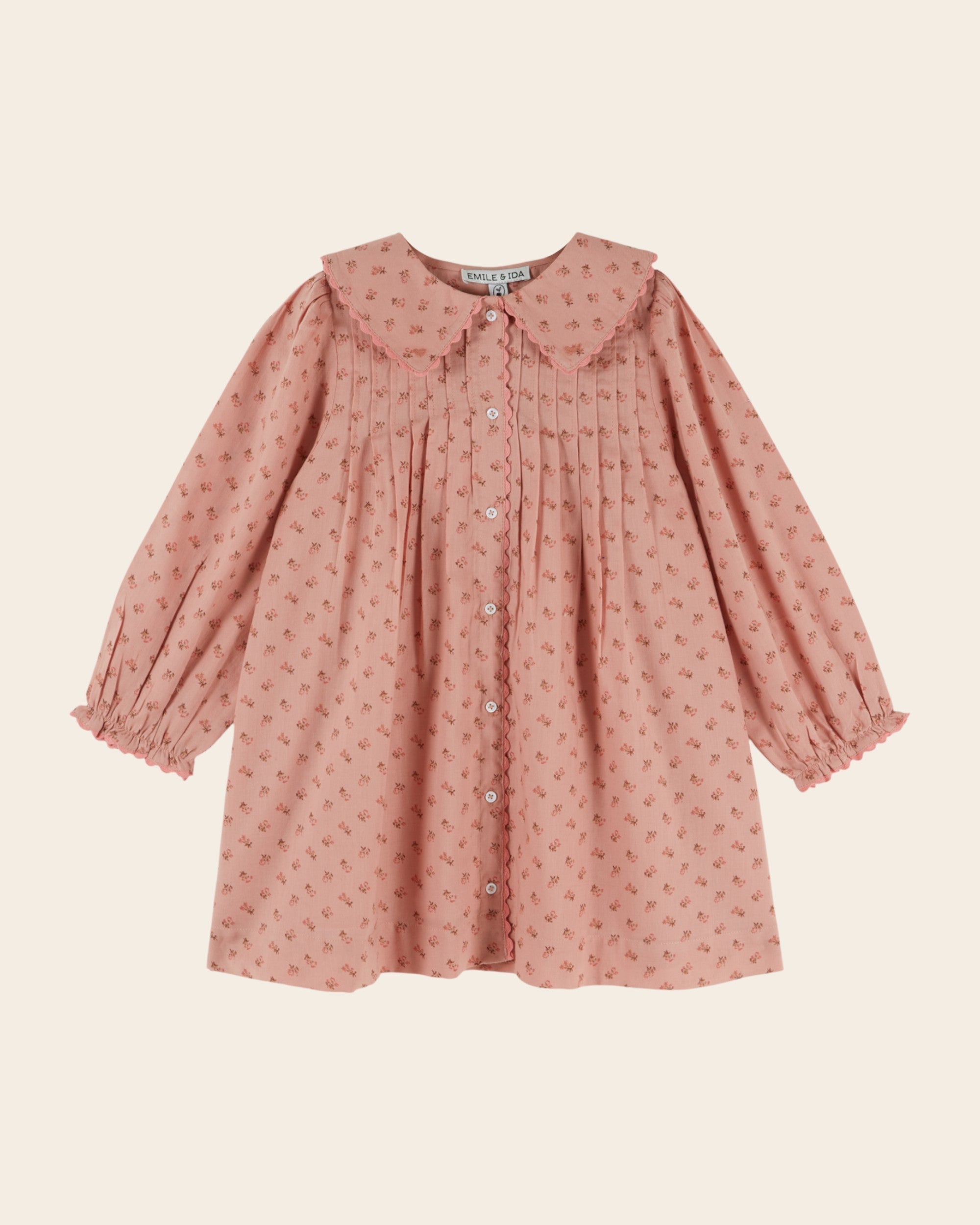 Emile et Ida Rosemary Floral Buttoned Dress