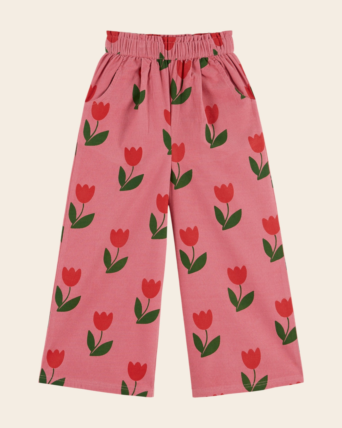 Emile et Ida Grande Tulipe Corduroy Pants - Pink
