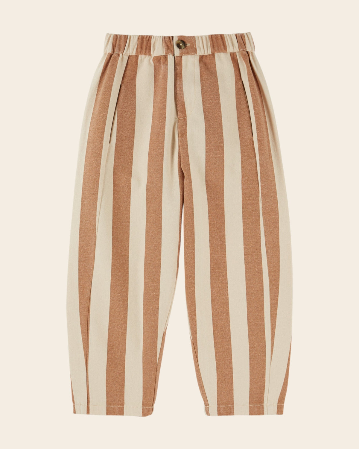 Emile et Ida Cream Stripe Canvas Pants