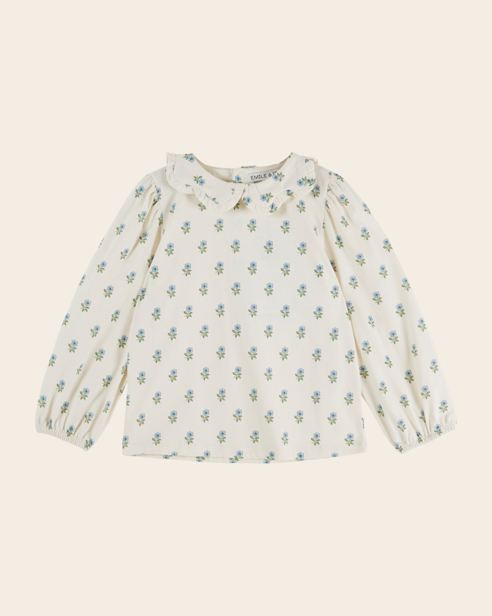 Emile et Ida Scarlet Floral Jersey Blouse