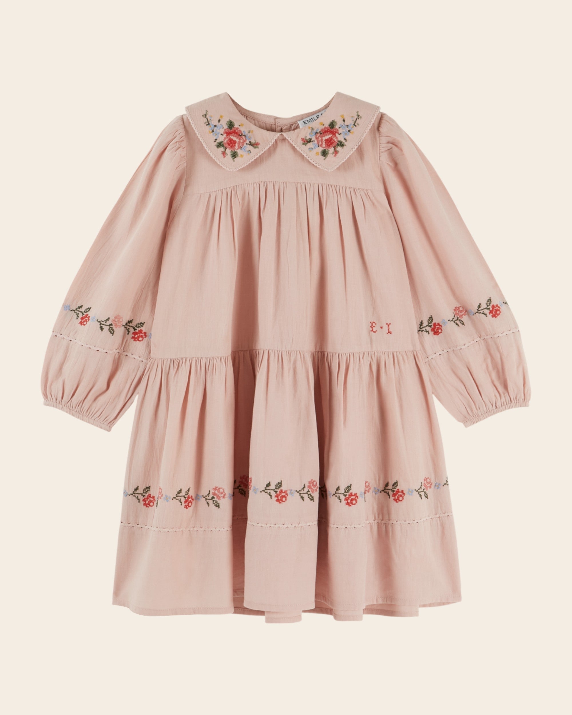 Emile et Ida Rose Cross-Stitch Dress