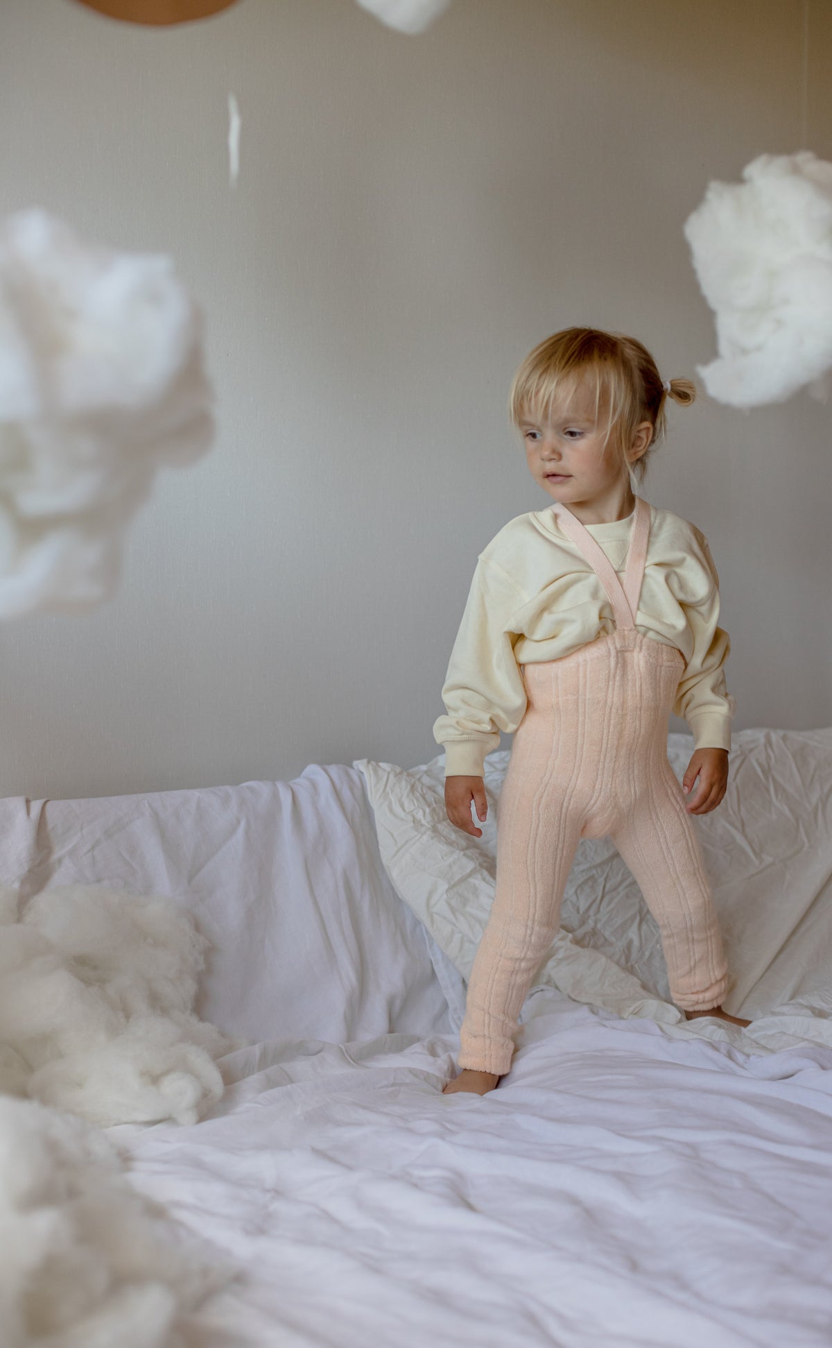 Silly Silas Granny Teddy Silky Peach Footless — official lifestyle view 1
