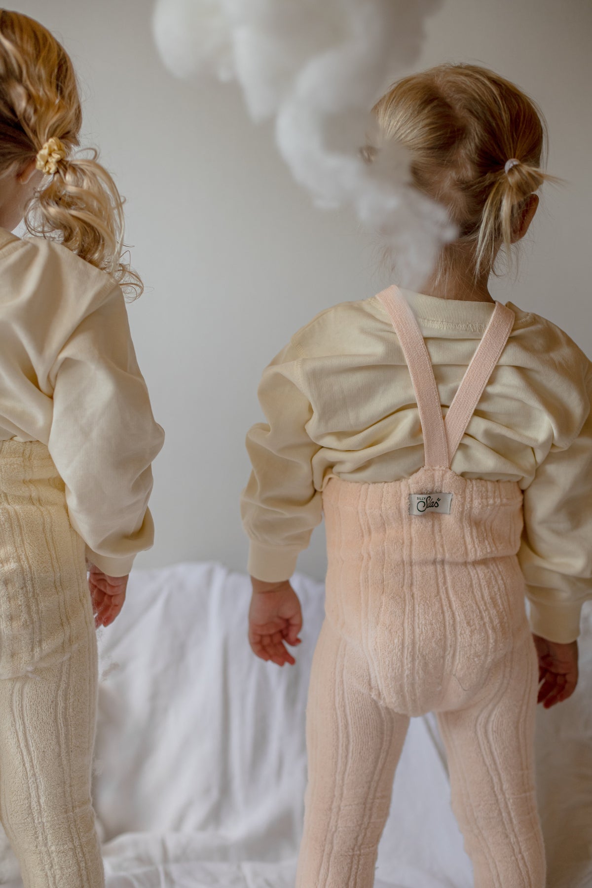 Silly Silas Granny Teddy Silky Peach Footless — official lifestyle view 3