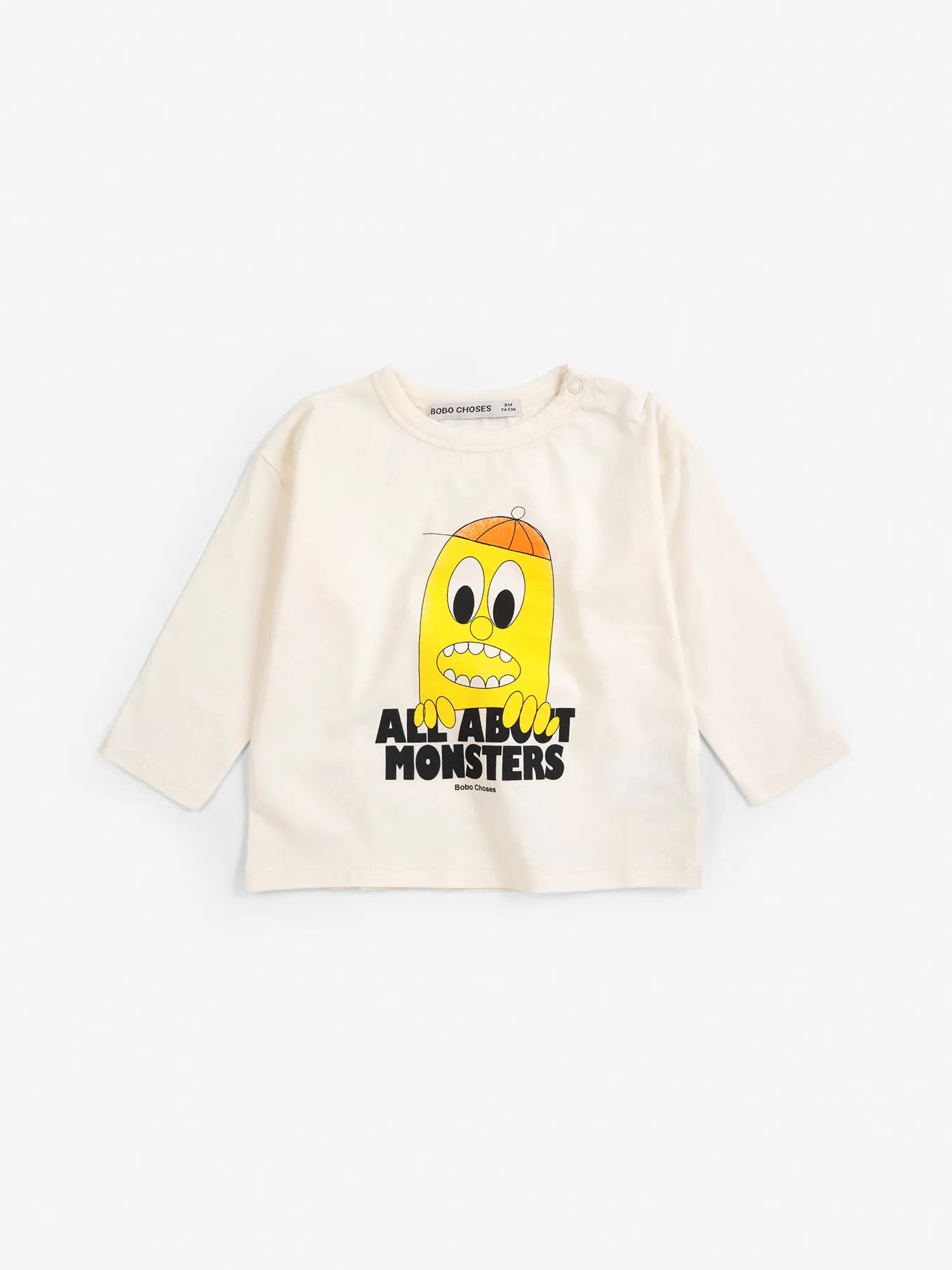 Bobo Choses Bigtooth Lemon T-Shirt - Offwhite - Bobo Choses front view