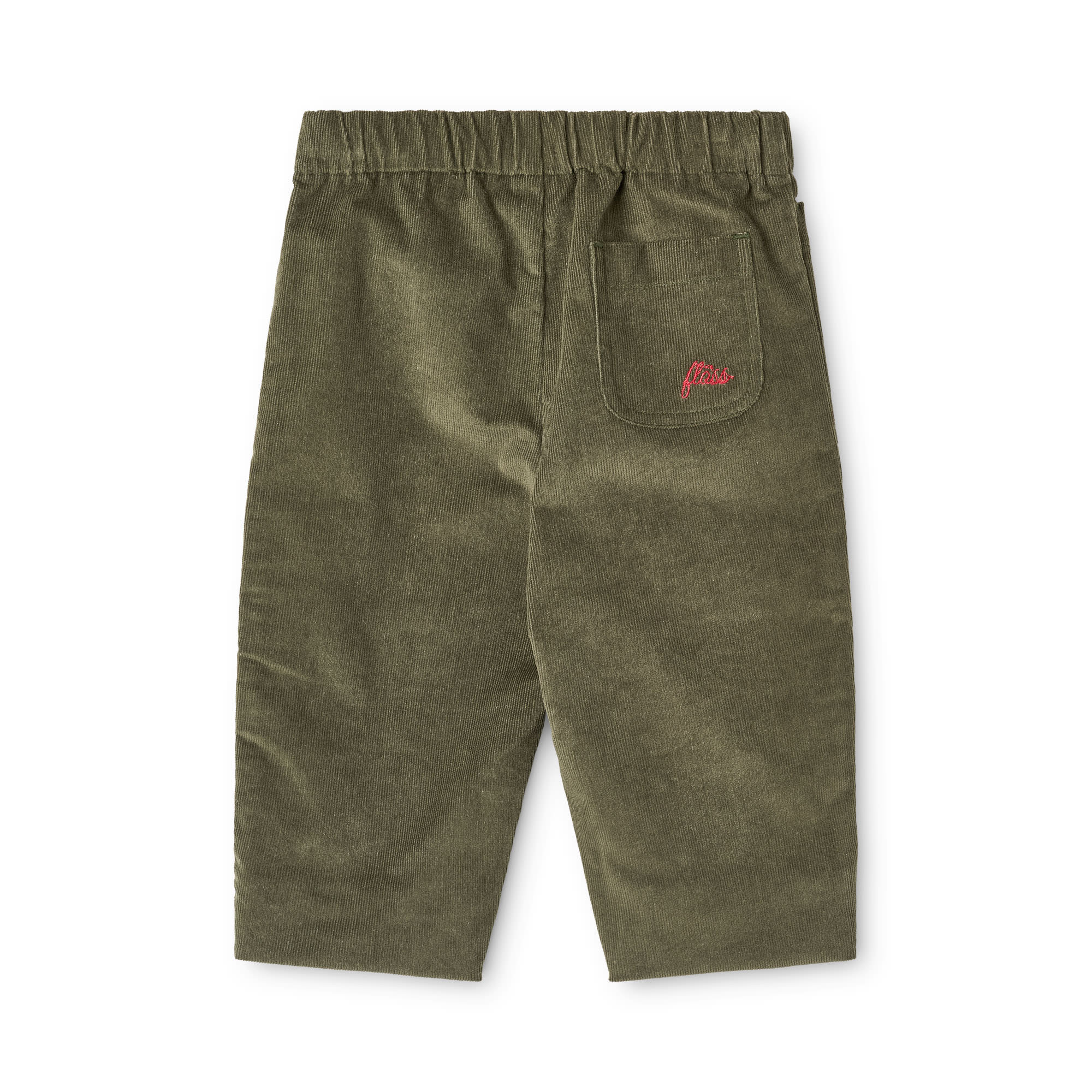 Flöss Billie Pants - Green Oak detail