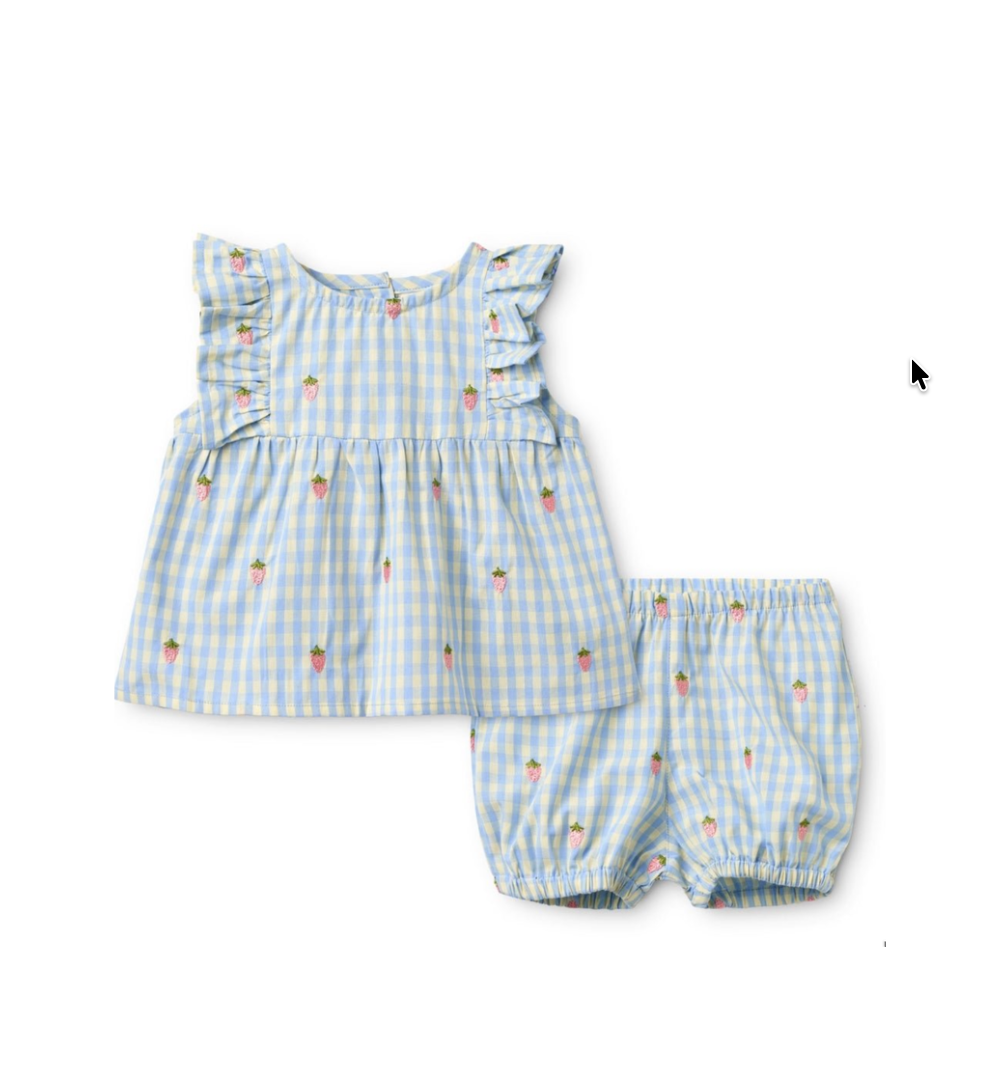 Flöss Mille Baby SL Set - Sky Berry Gingham