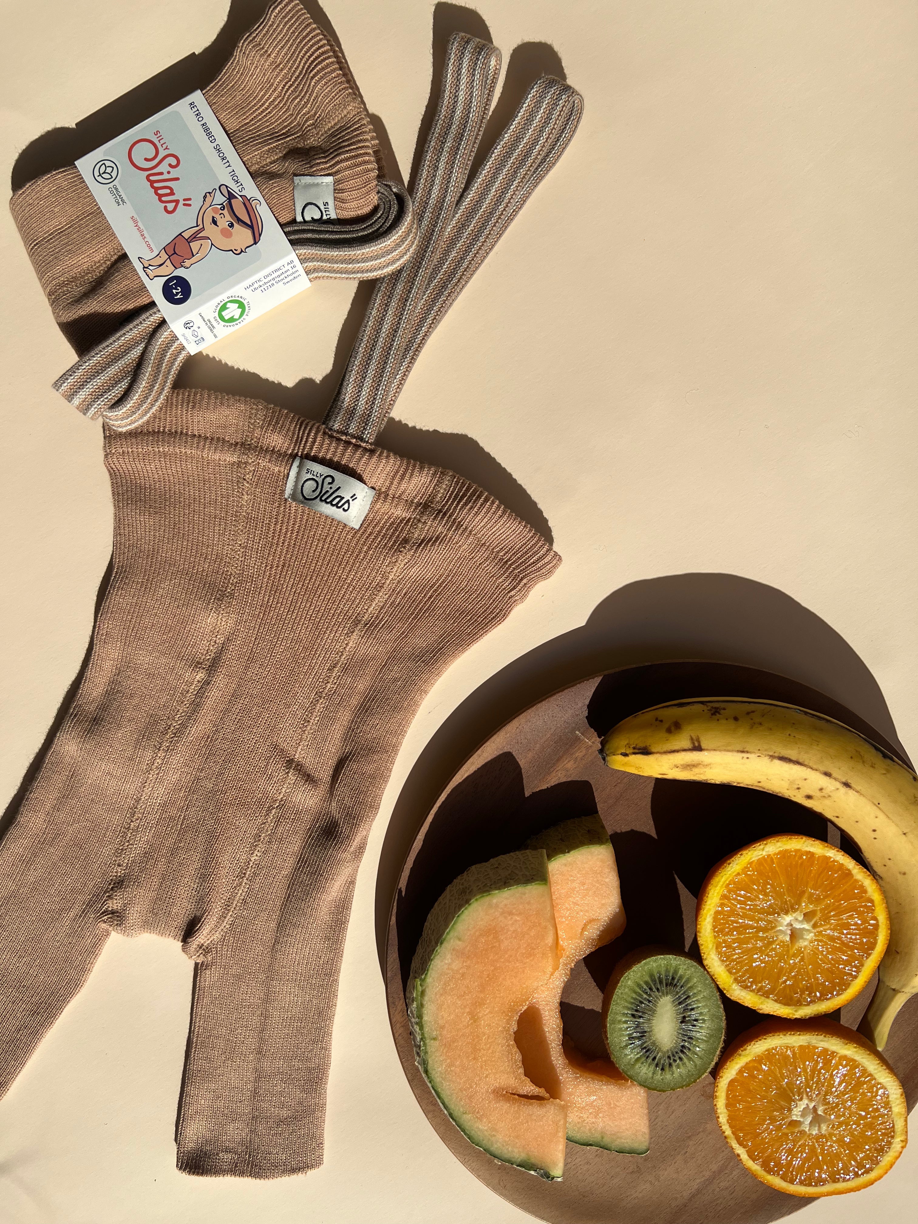 Silly Silas Shorty Light Brown Striped