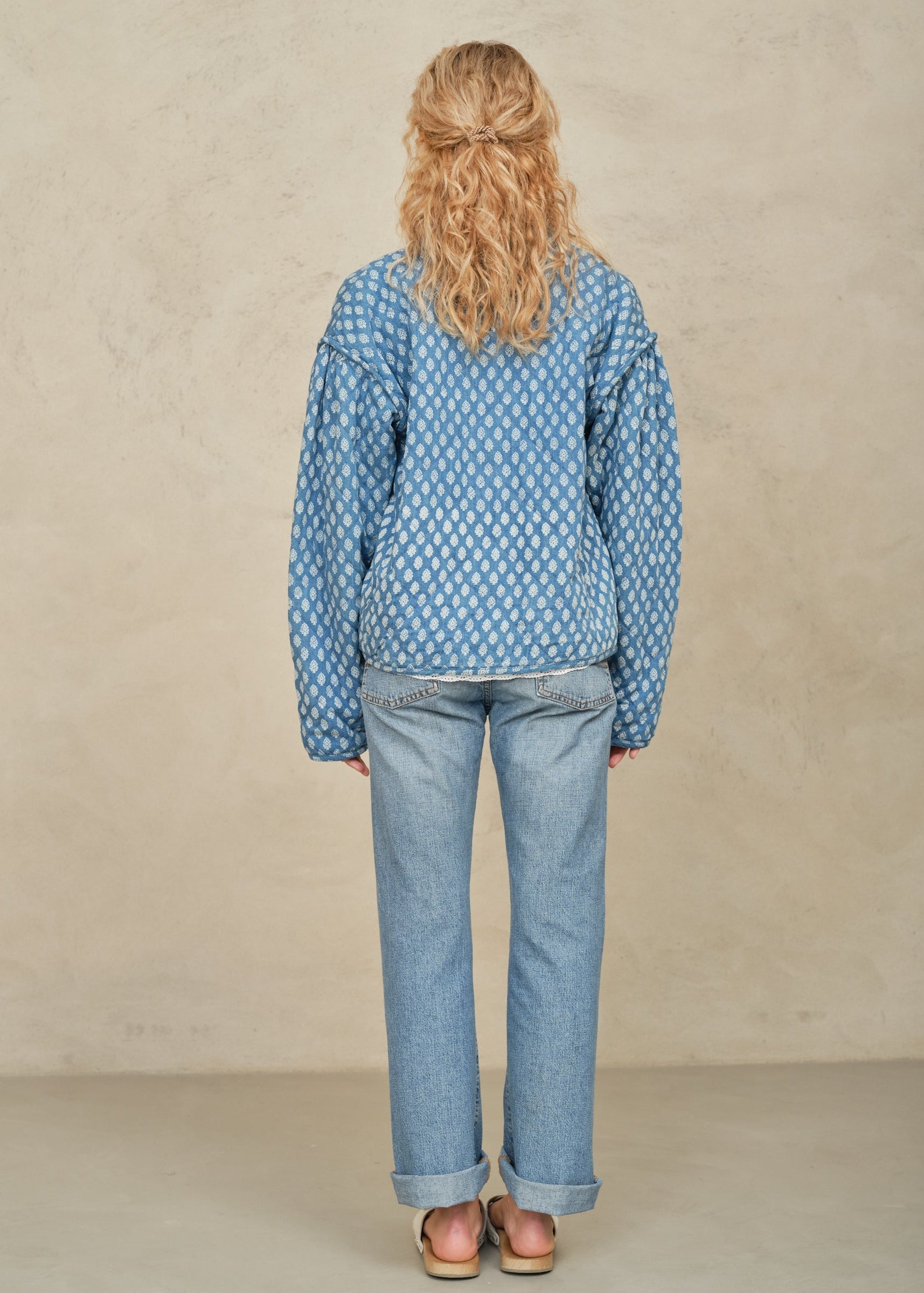 M.A.B.E Jenna Quilted Jacket - Blue