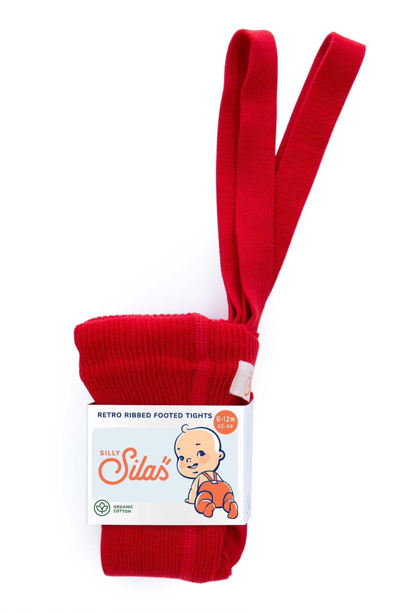 Silly Silas Footed Love Red