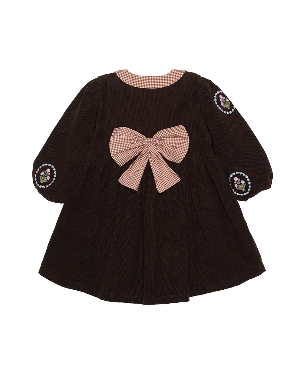 Sissel Edelbo Luna MINI Dress Fudge detail