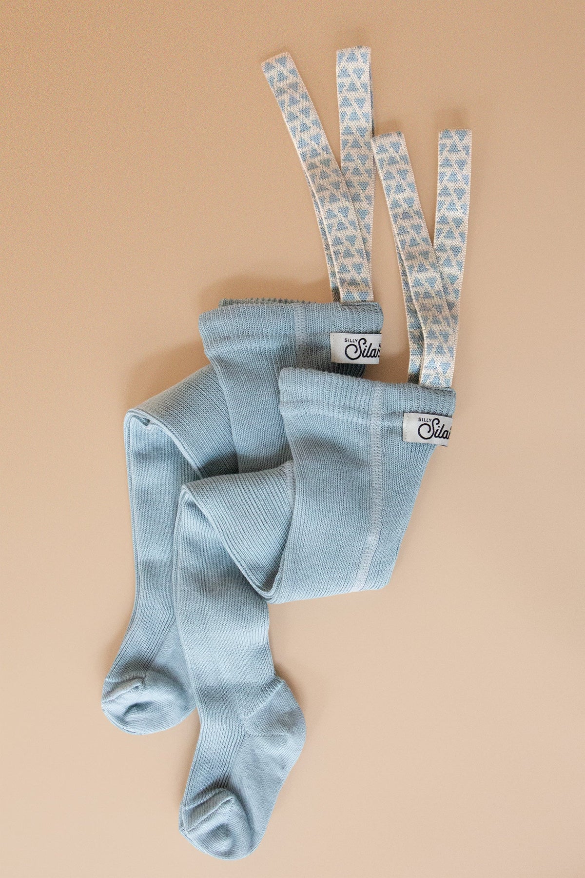 Silly Silas Footed Misty Blue Patterned — official lifestyle view 6