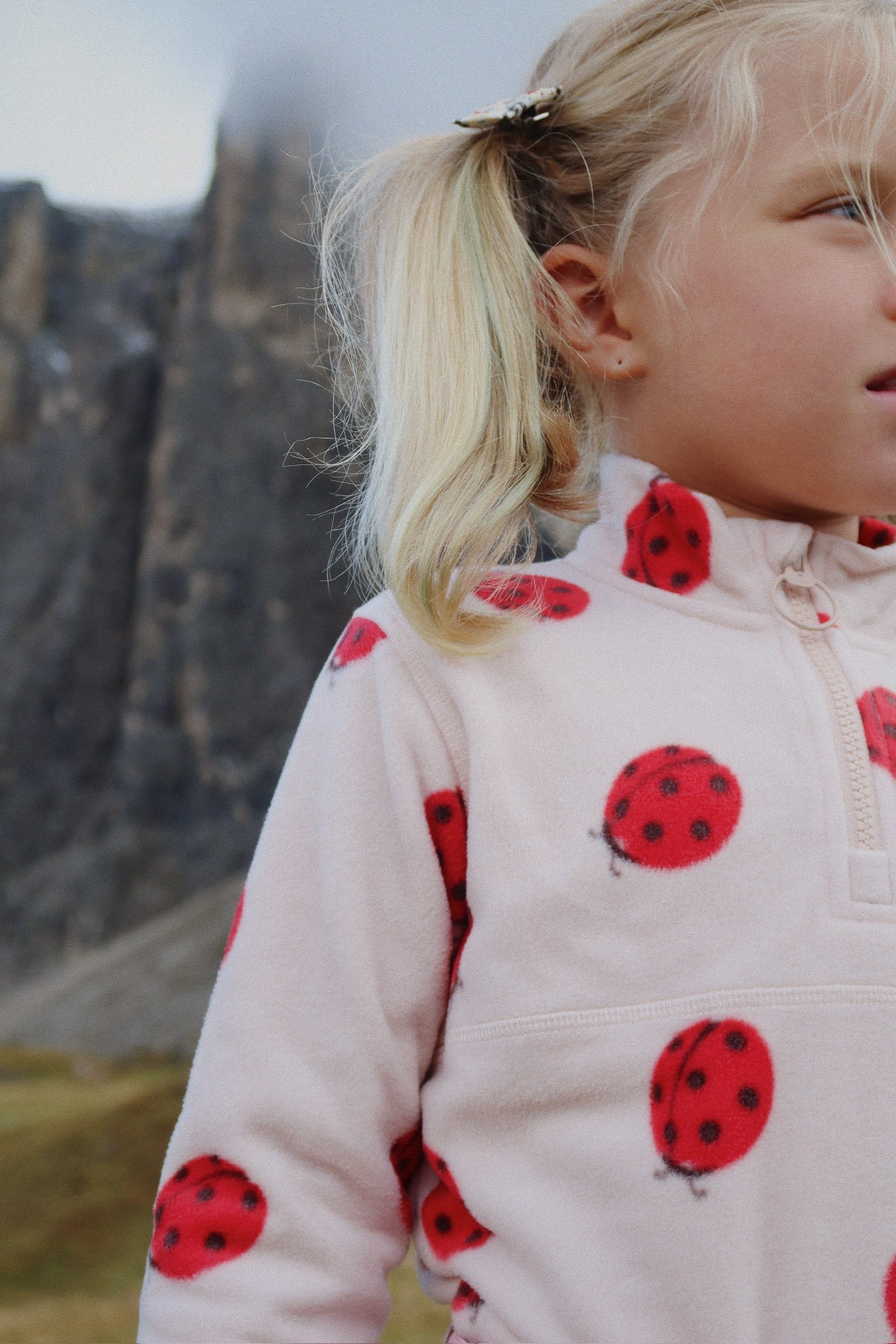konges sløjd Tavi Fleece Sweatshirt - ladybug