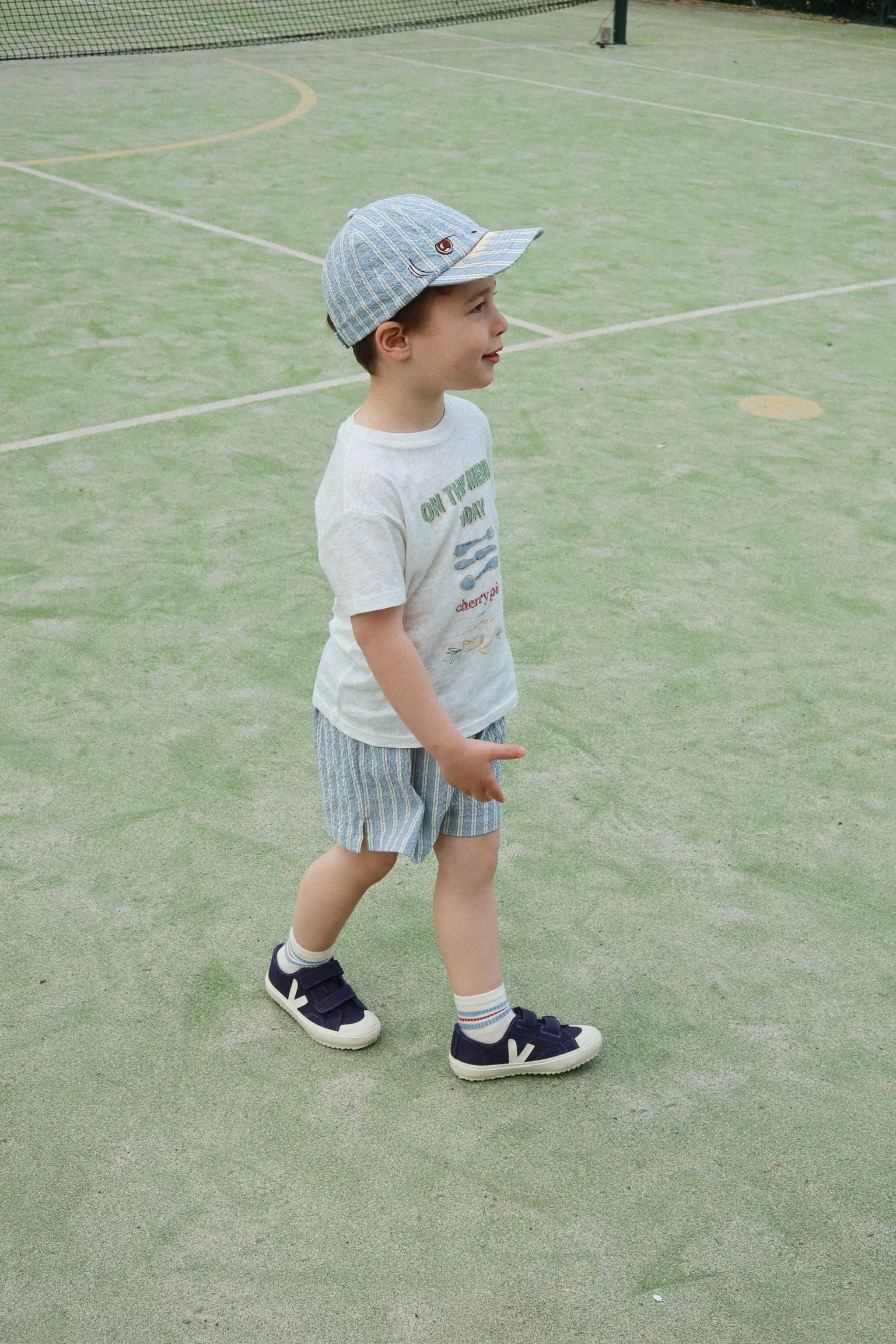 Konges Sløjd ELLIOT SHARK CAP - trio bleu stripe