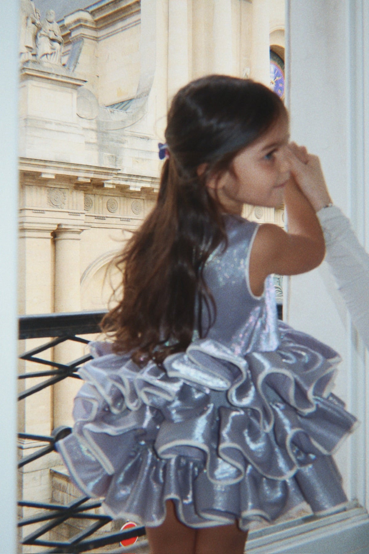 Konges Sløjd Fia Frill Dress in Sleet – official gallery view 4