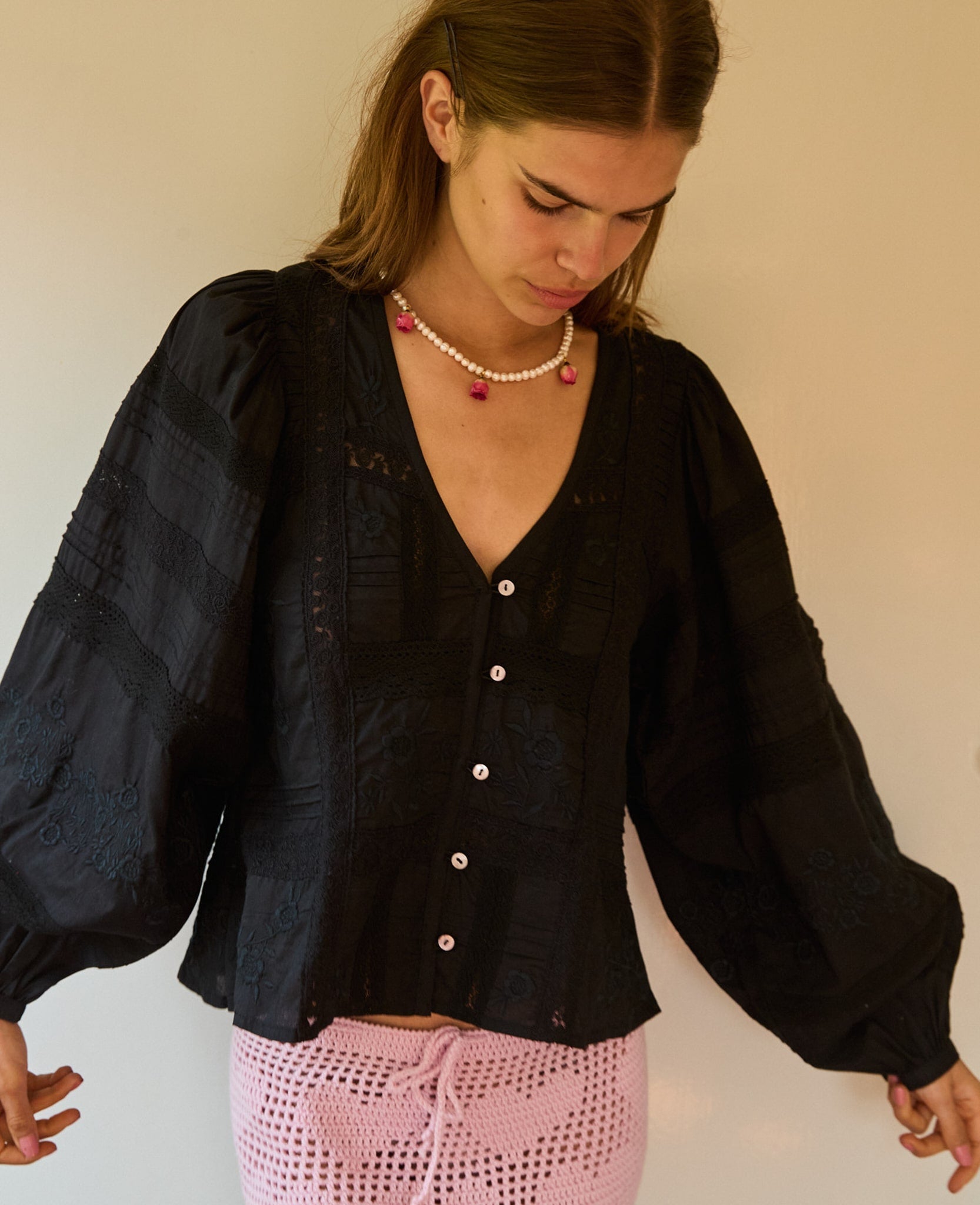 SISSEL EDELBO Mabel Shirt – Almost Black