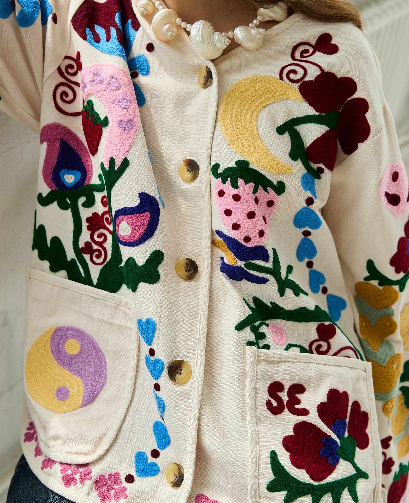 Coming soon-Sissel Edelbo Maggie Jacket - White Rose