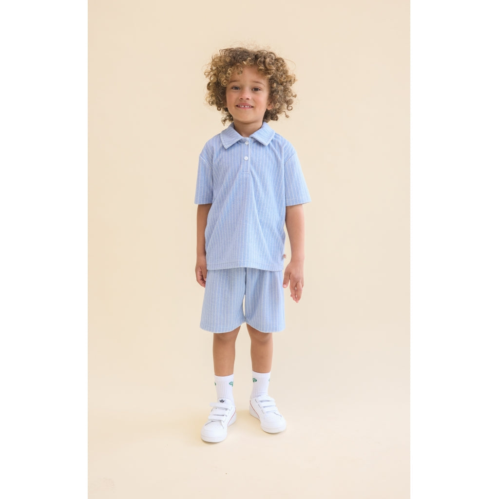 Flöss Nohr Shirt - Bright Blue Stripe