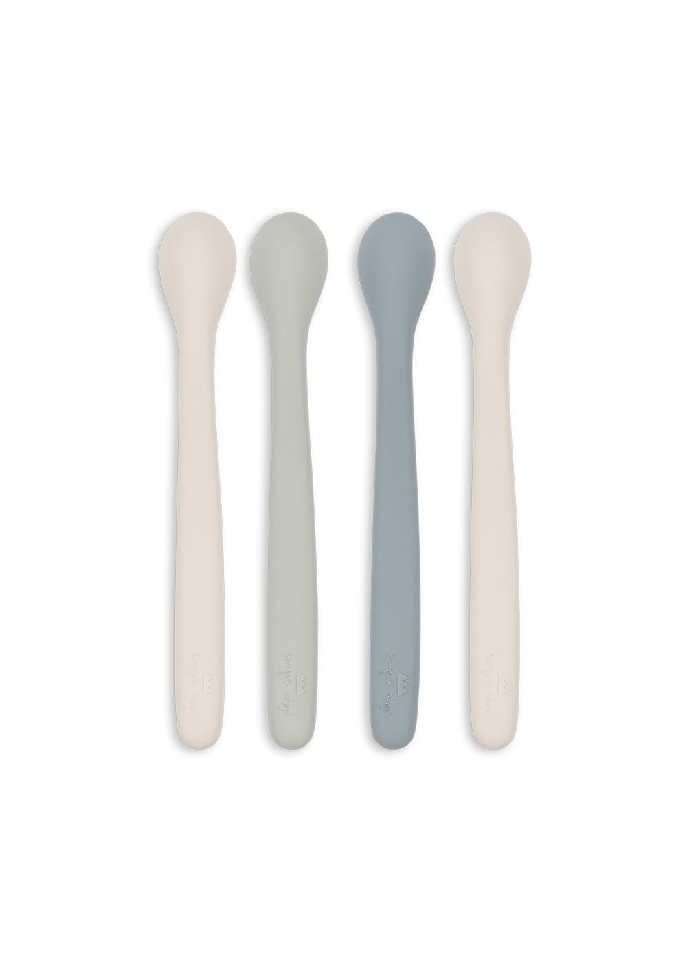 Konges Sløjd 4-Pack Silicone Feeding Spoons | Onyx