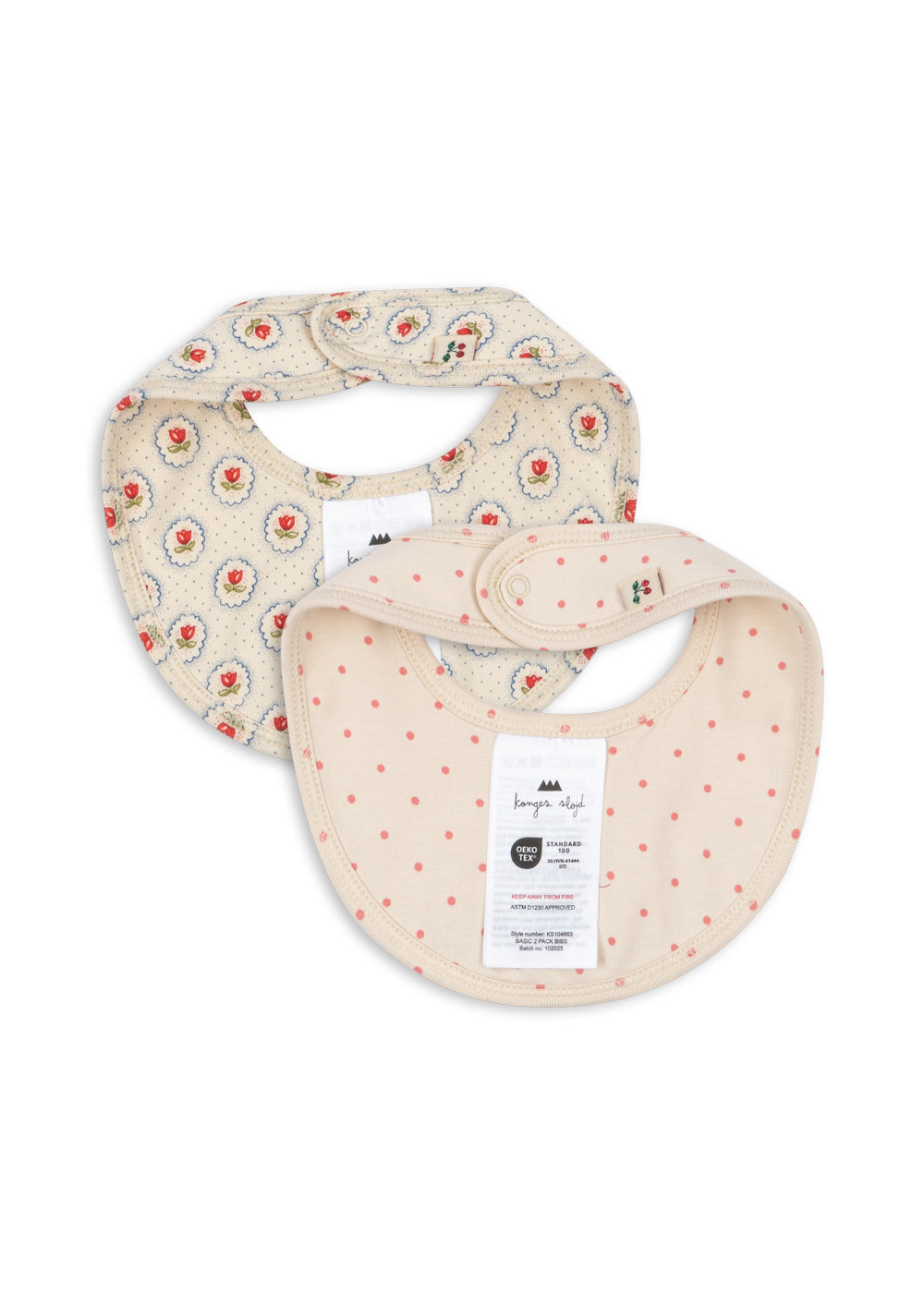 Konges Sløjd BASIC 2 PACK BIBS - Pirouette Dot