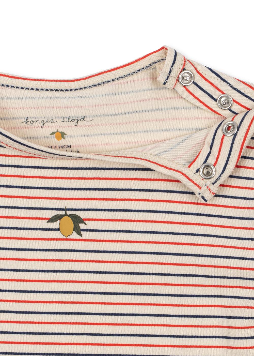 Konges Sløjd Basic Short Sleeve Body - Stripe Tricolore Petit