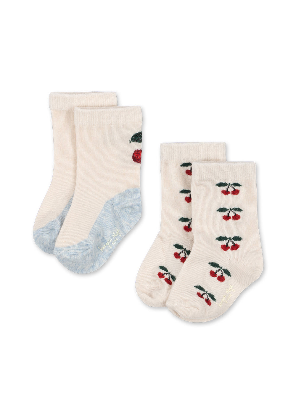 Konges Sløjd 2 PACK JACQUARD CHERRY SOCKS - cherry mix