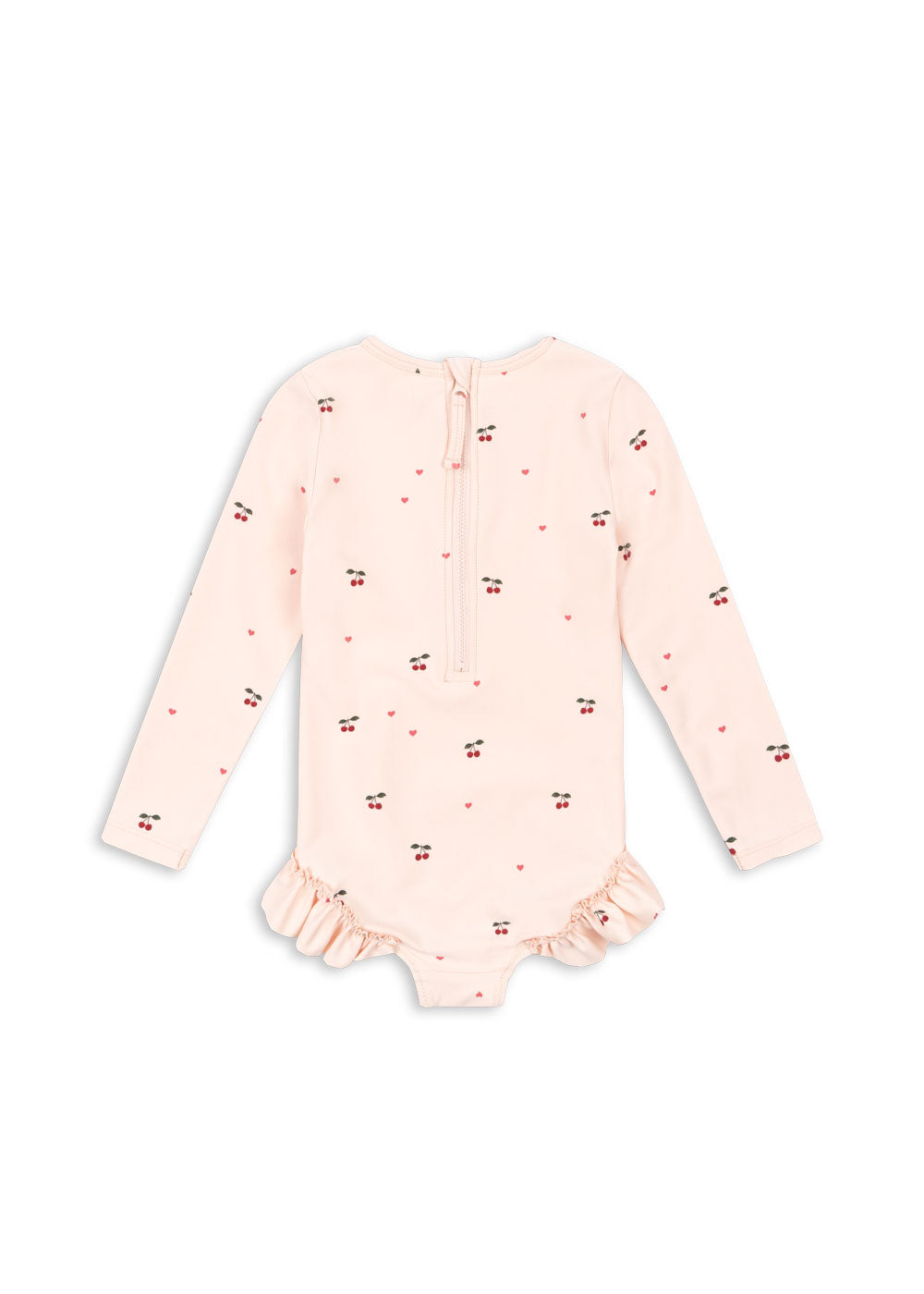 Konges Sløjd MERLE LONG SLEEVE SWIMSUIT - cherry coeur rose