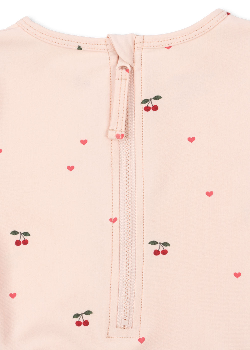 Konges Sløjd MERLE LONG SLEEVE SWIMSUIT - cherry coeur rose