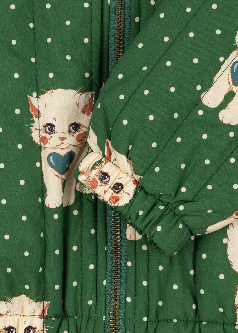JUNO PRINTED BOMBER JACKET - dot miao verde