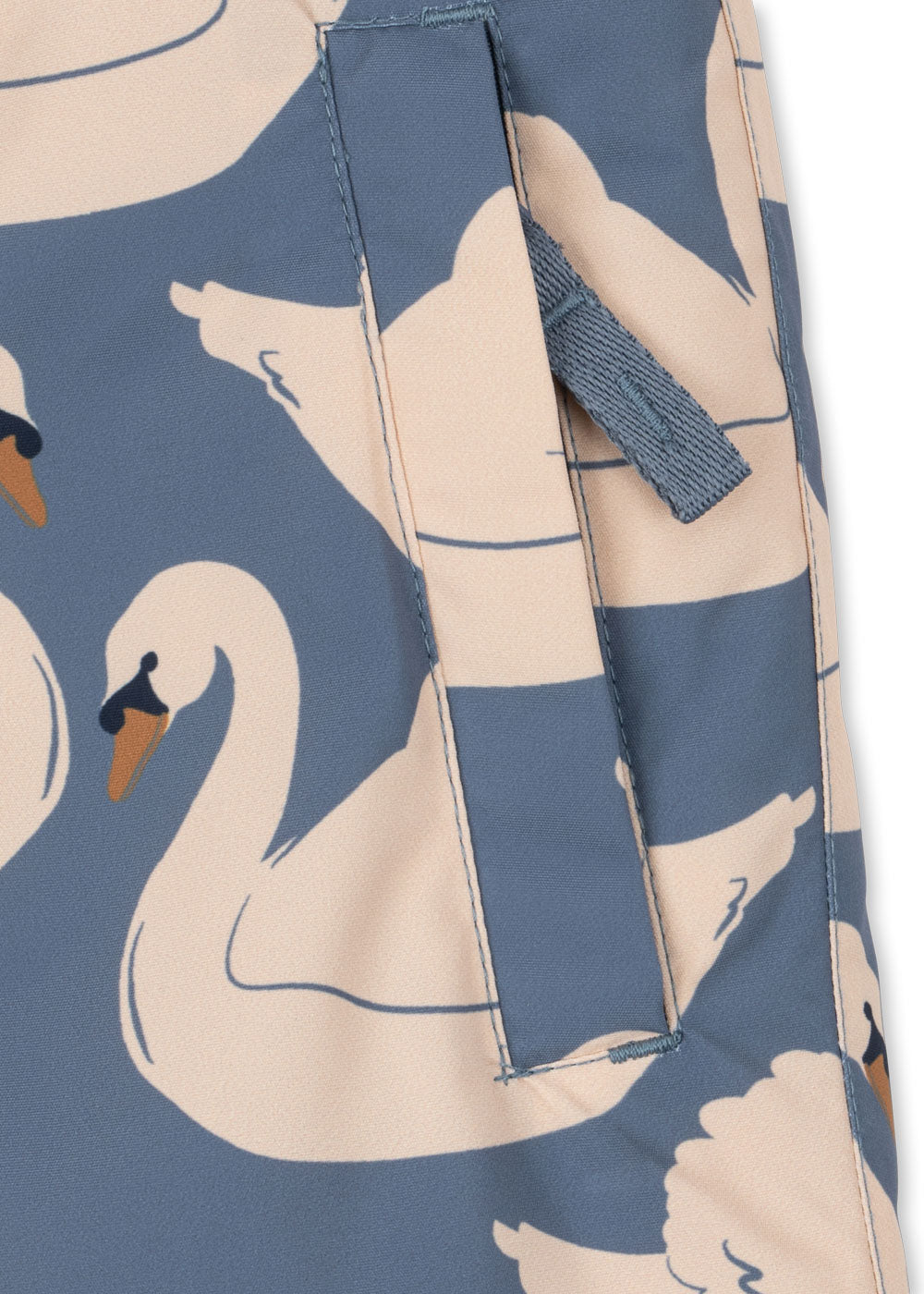 Konges Sløjd Mismou Snow Pants in Swan – waist detail