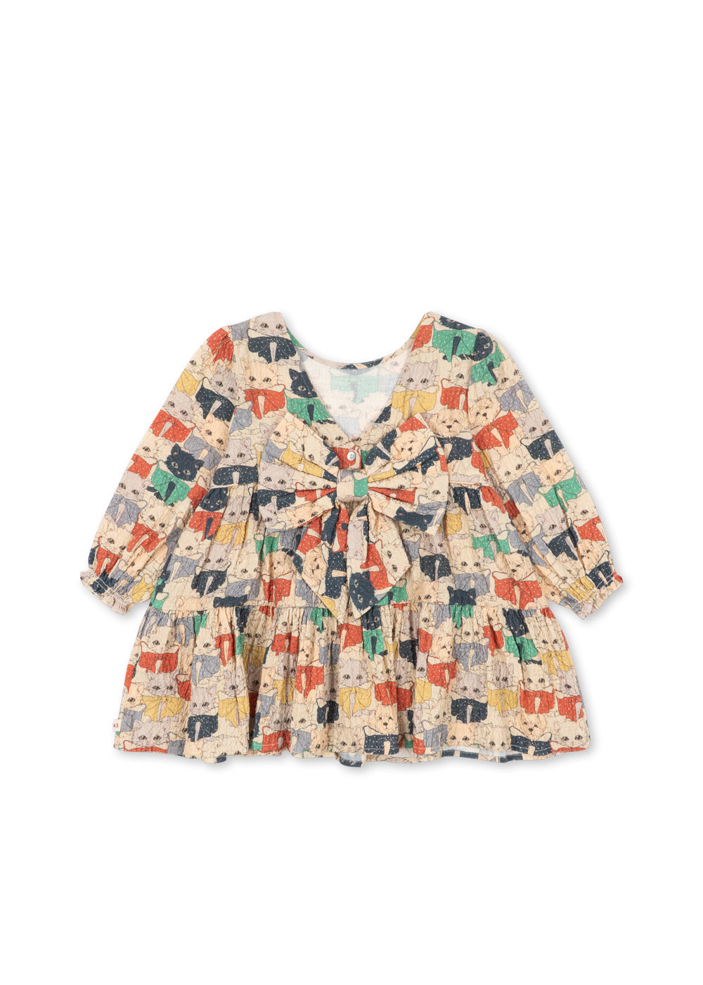 Konges Sløjd Elin Long Sleeve Bow Dress - Like Cats and Dogs - image 5