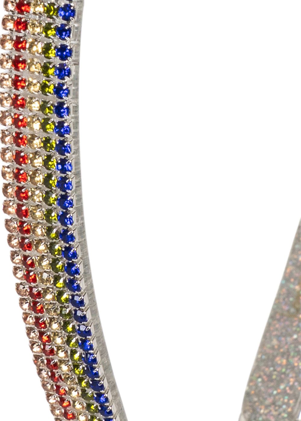 Konges Sløjd Sparkly Rainbow Hairbrace - Rainbow detail view