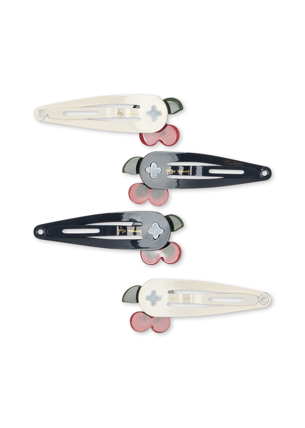 Konges Sløjd 4 Pack Cherry Dot Hair Clip - Multi by Konges Sløjd
