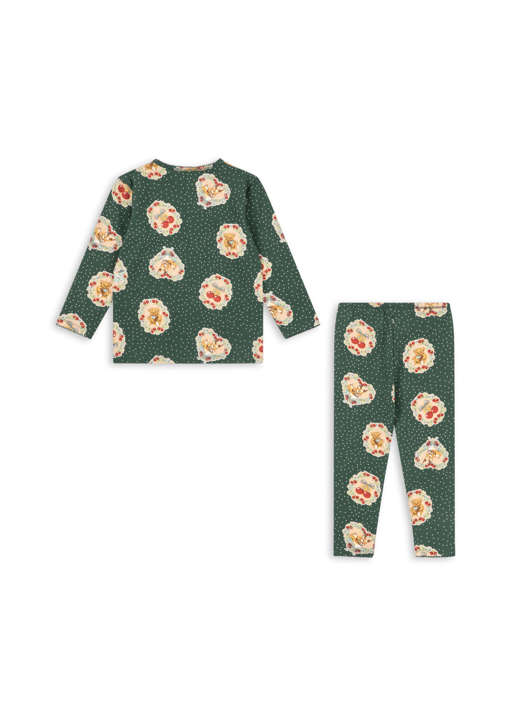 Konges Sløjd Basic Blouse/pants Set - Deer Diary Green by Konges Sløjd