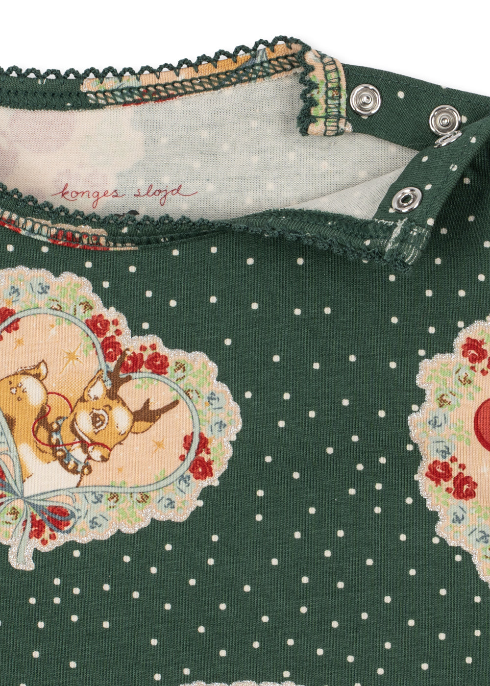 Konges Sløjd Basic Body/pants Set - Deer Diary Green by Konges Sløjd